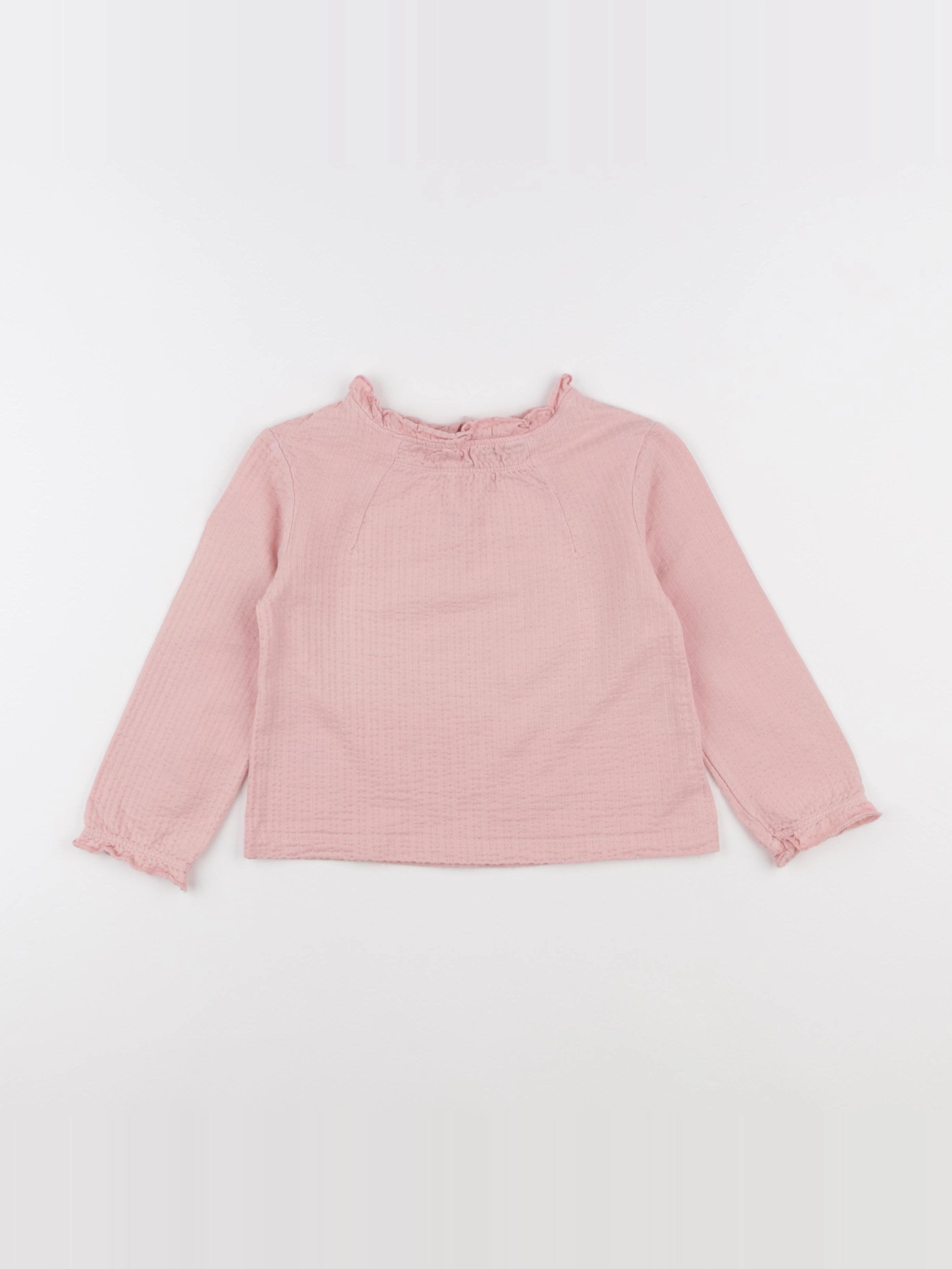 Okaidi - tee-shirt rose - 4 ans