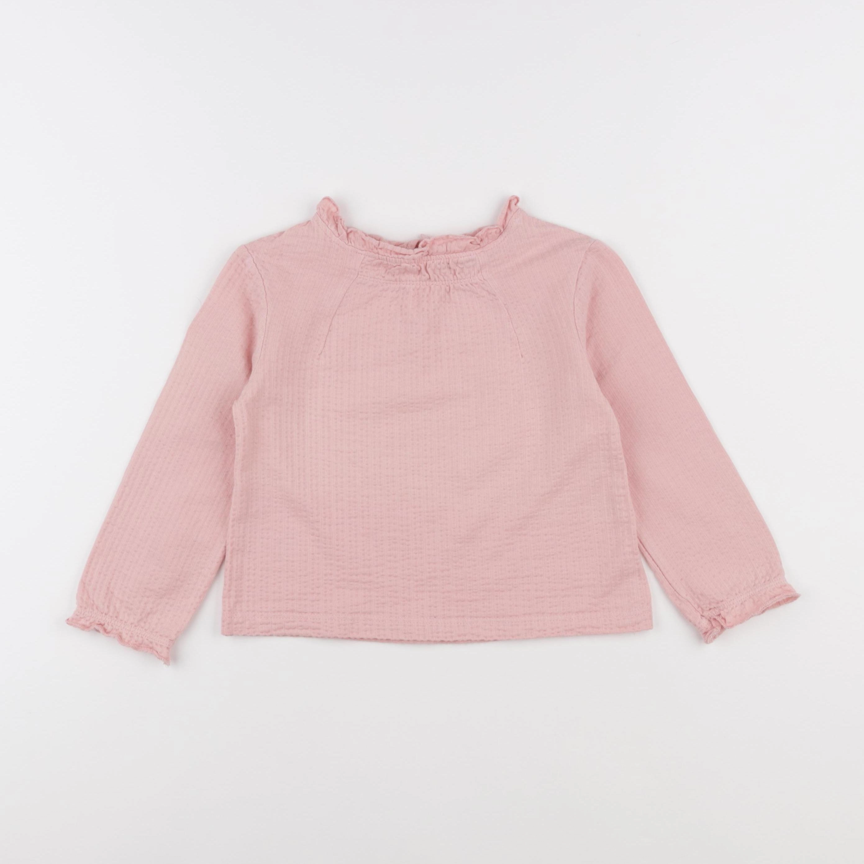 Okaidi - tee-shirt rose - 4 ans