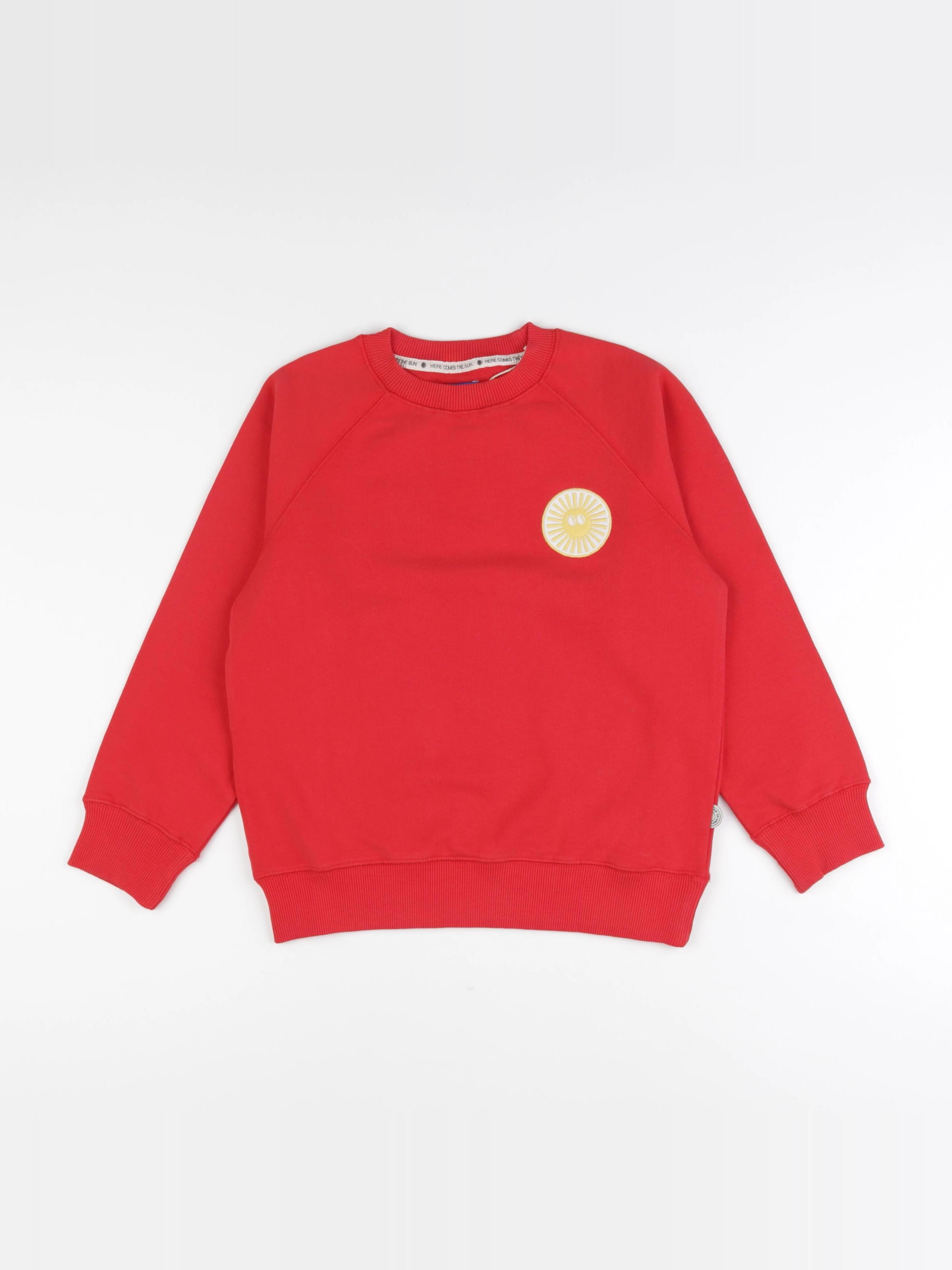 Thinking Mu  - Sweat AZUL rouge - 8 ans