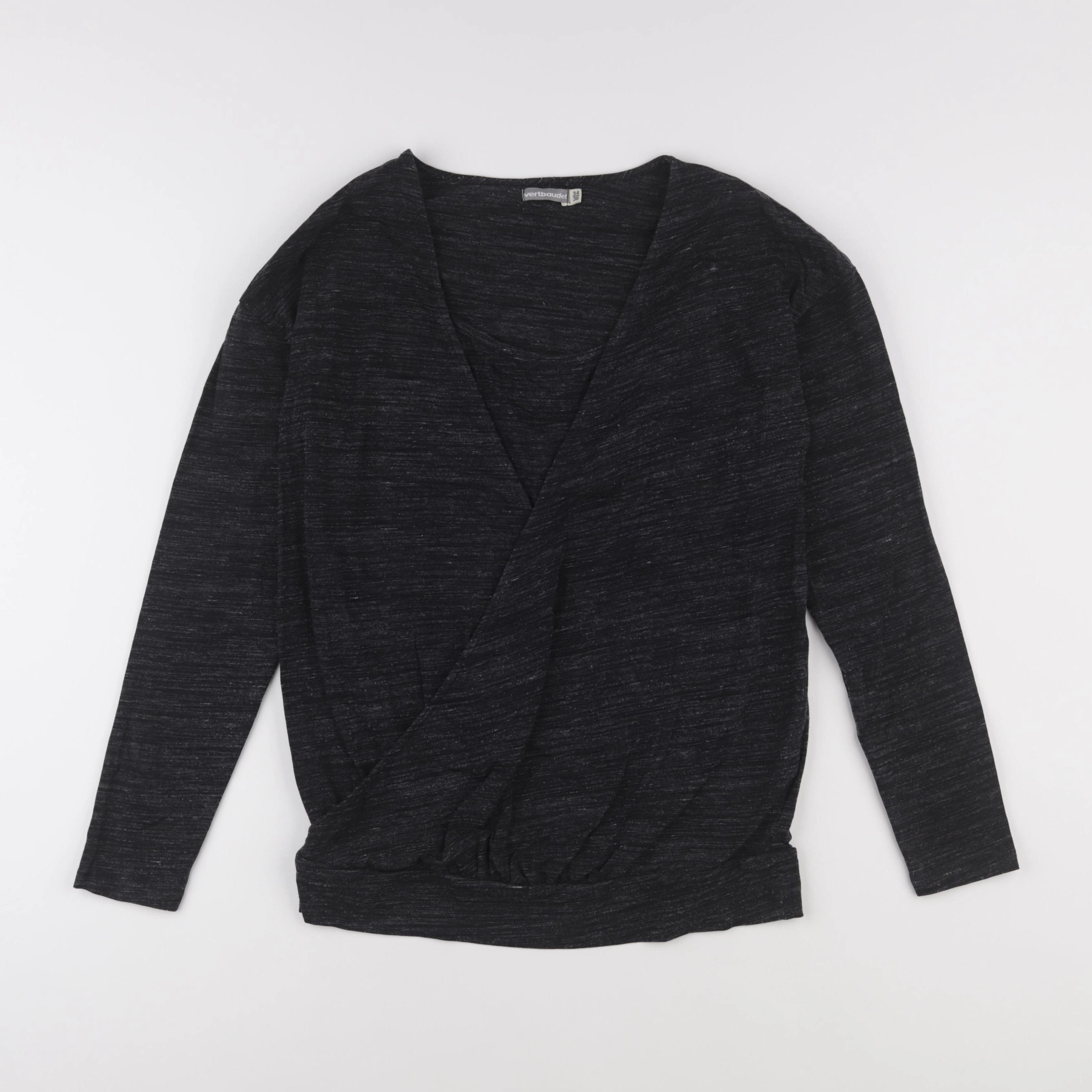 Vertbaudet - tee-shirt grossesse gris - 34 à 36