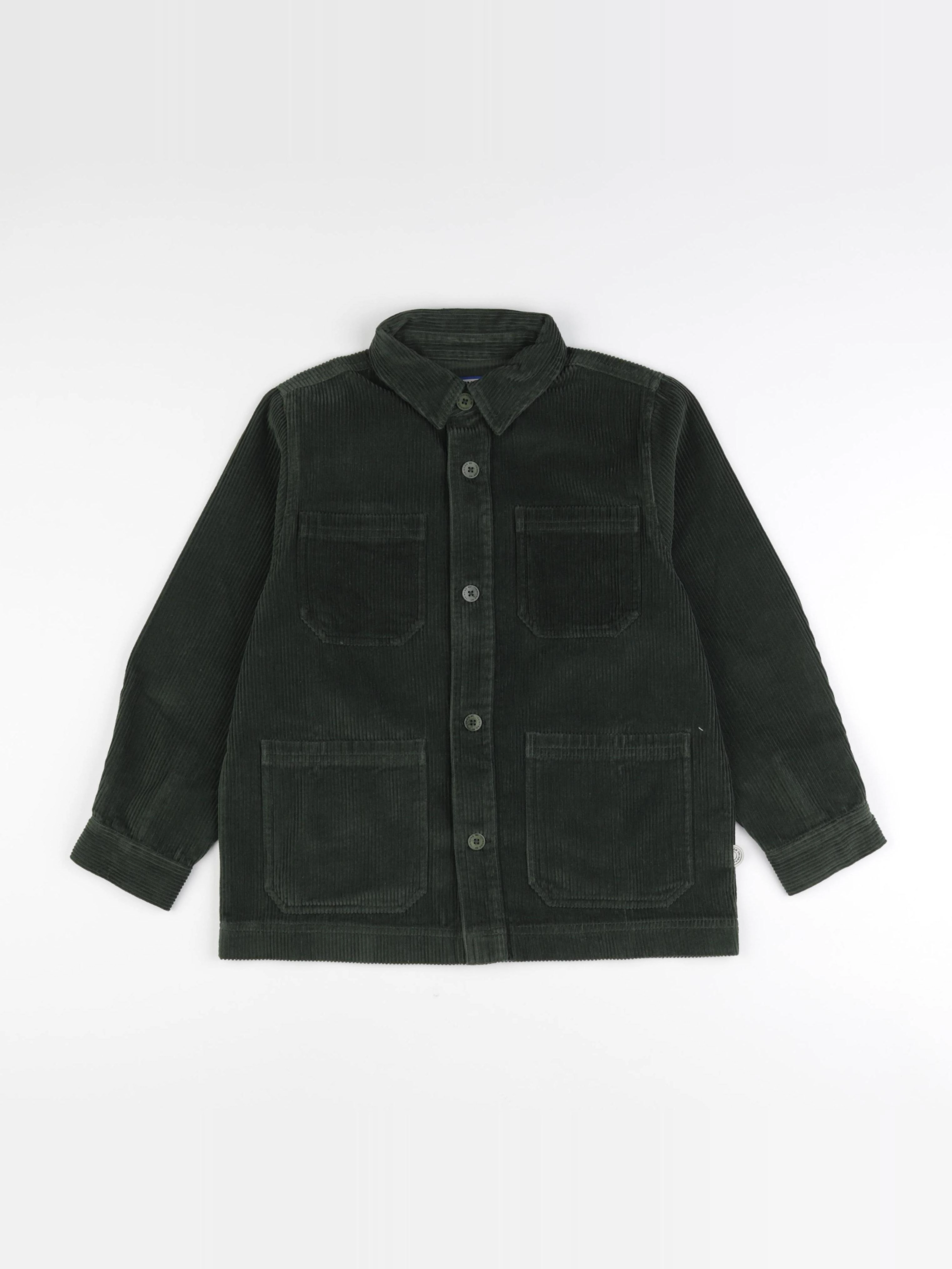 Thinking Mu  - Veste KIWI velours côtelé vert - 12 ans