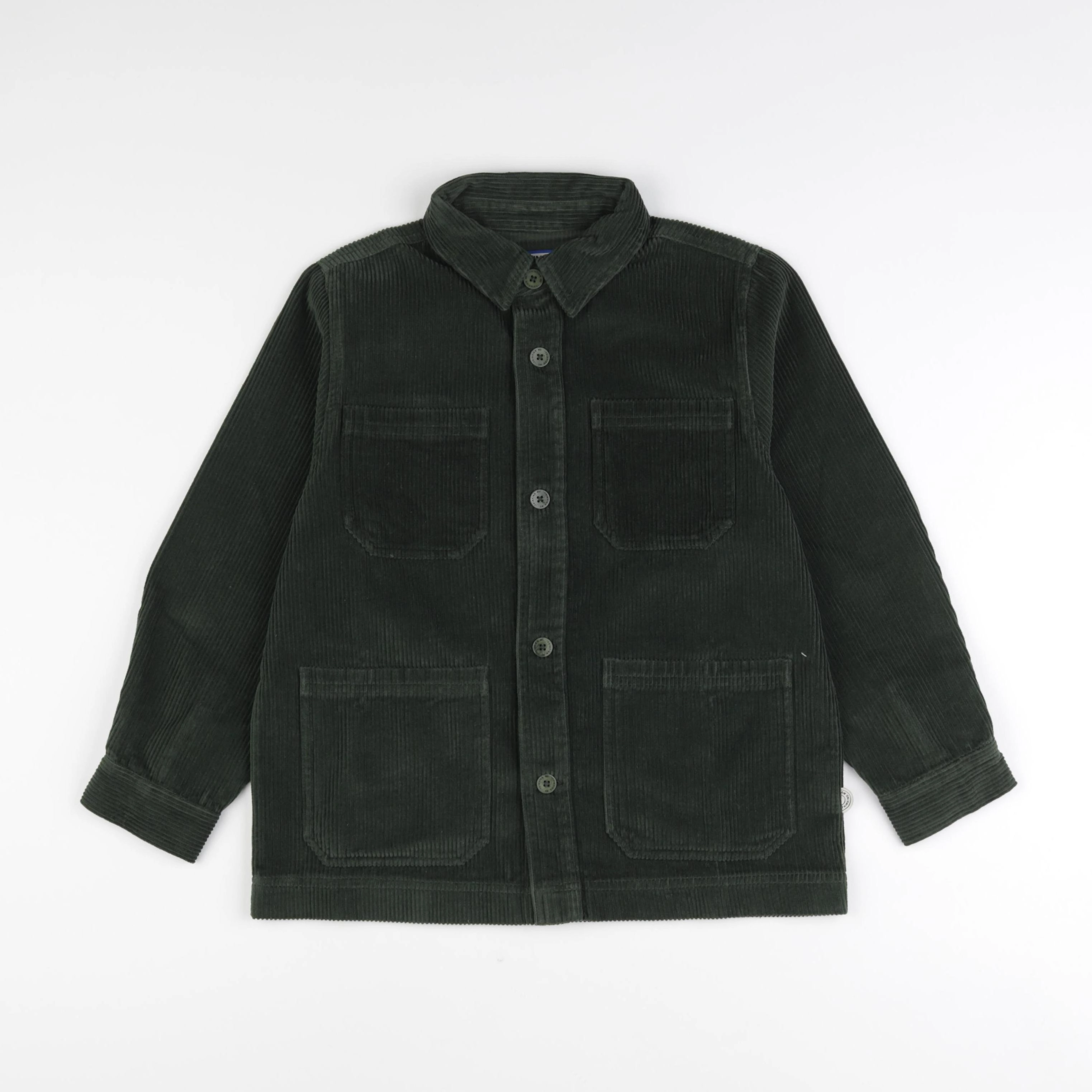 Thinking Mu  - Veste KIWI velours côtelé vert - 12 ans