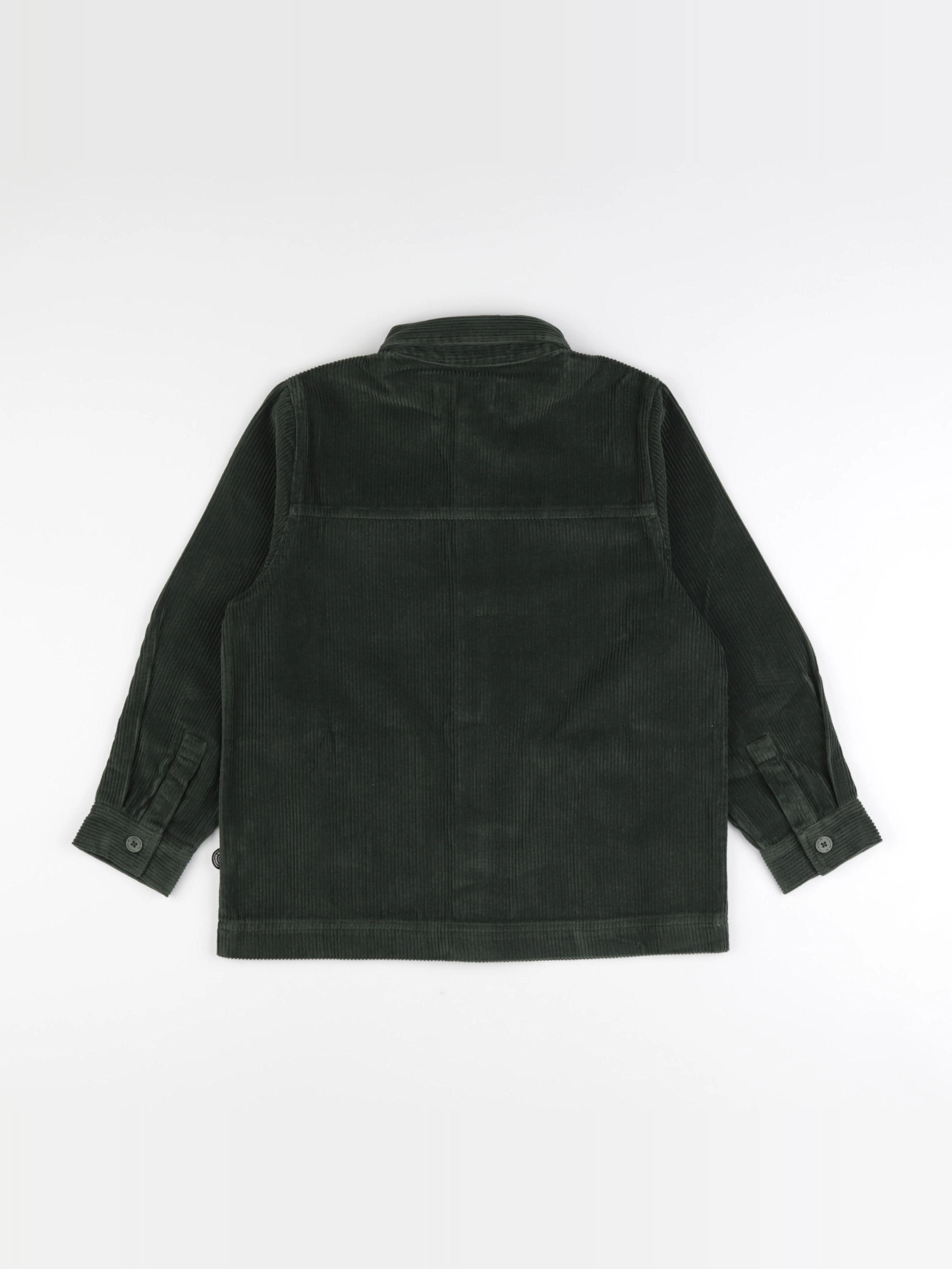 Thinking Mu  - Veste KIWI velours côtelé vert - 12 ans