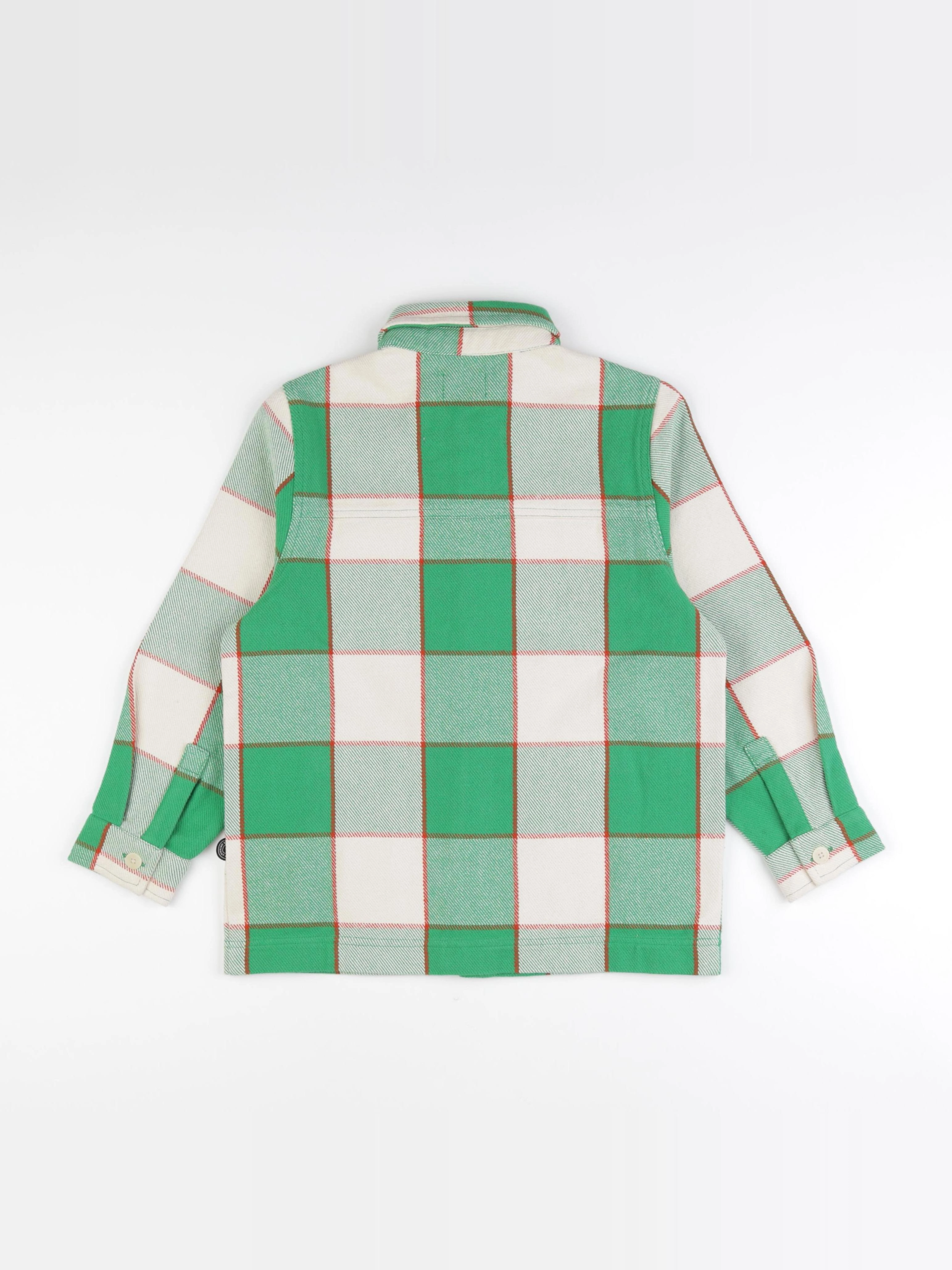 Thinking Mu  - Chemise KIWI carreaux vert - 8 ans