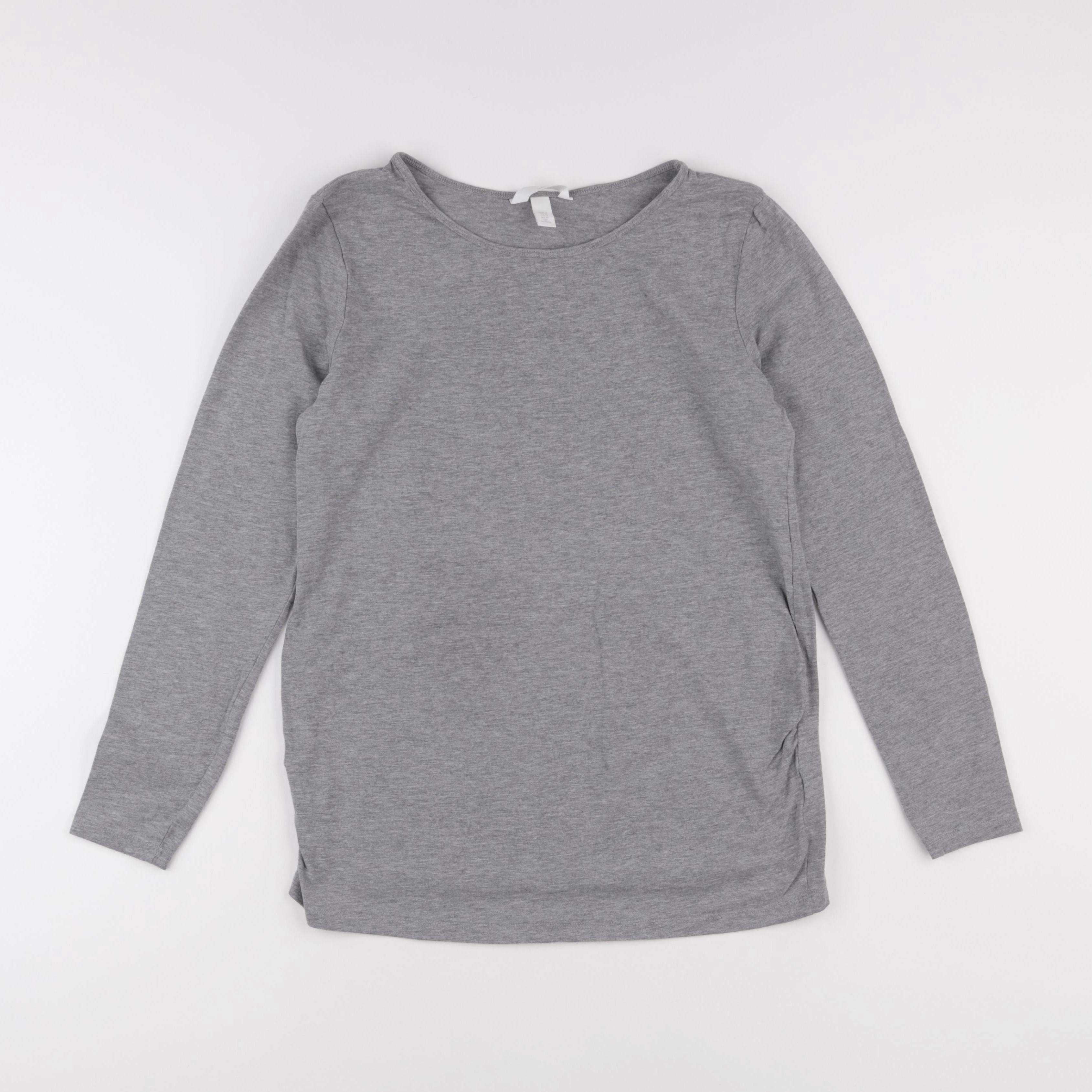H&M - tee-shirt grossesse gris - m