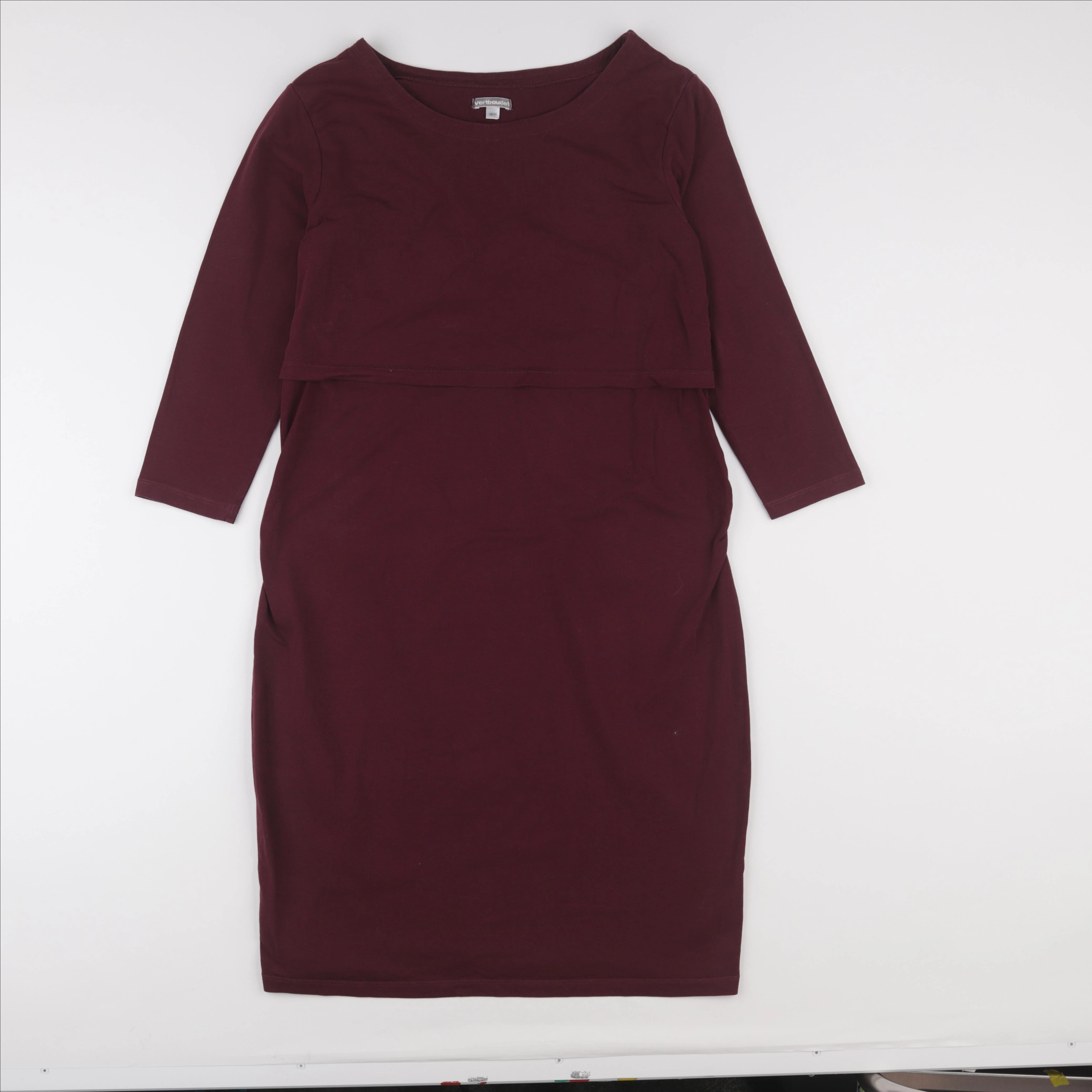 Vertbaudet - robe grossesse, allaitement rouge - 38 à 40