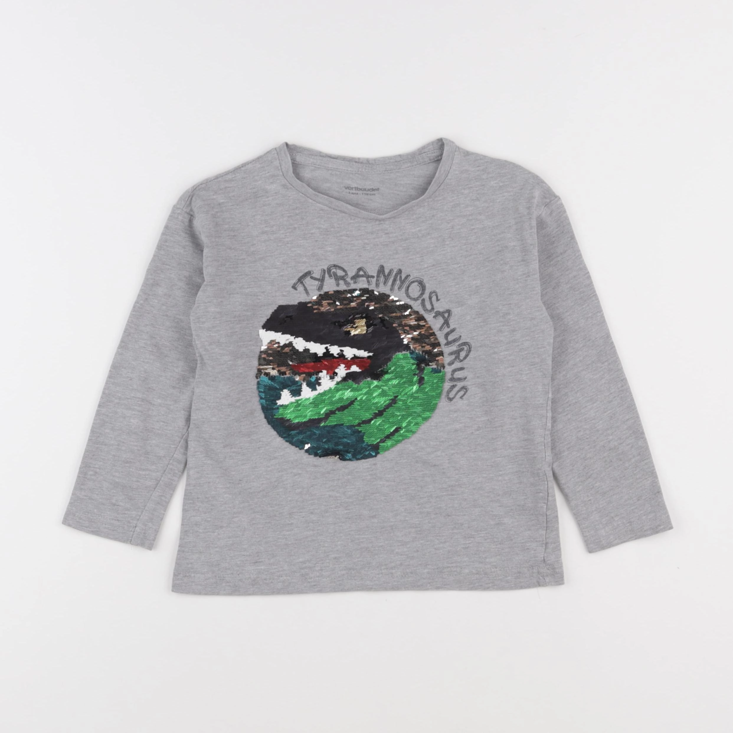 Vertbaudet - tee-shirt gris - 5 ans