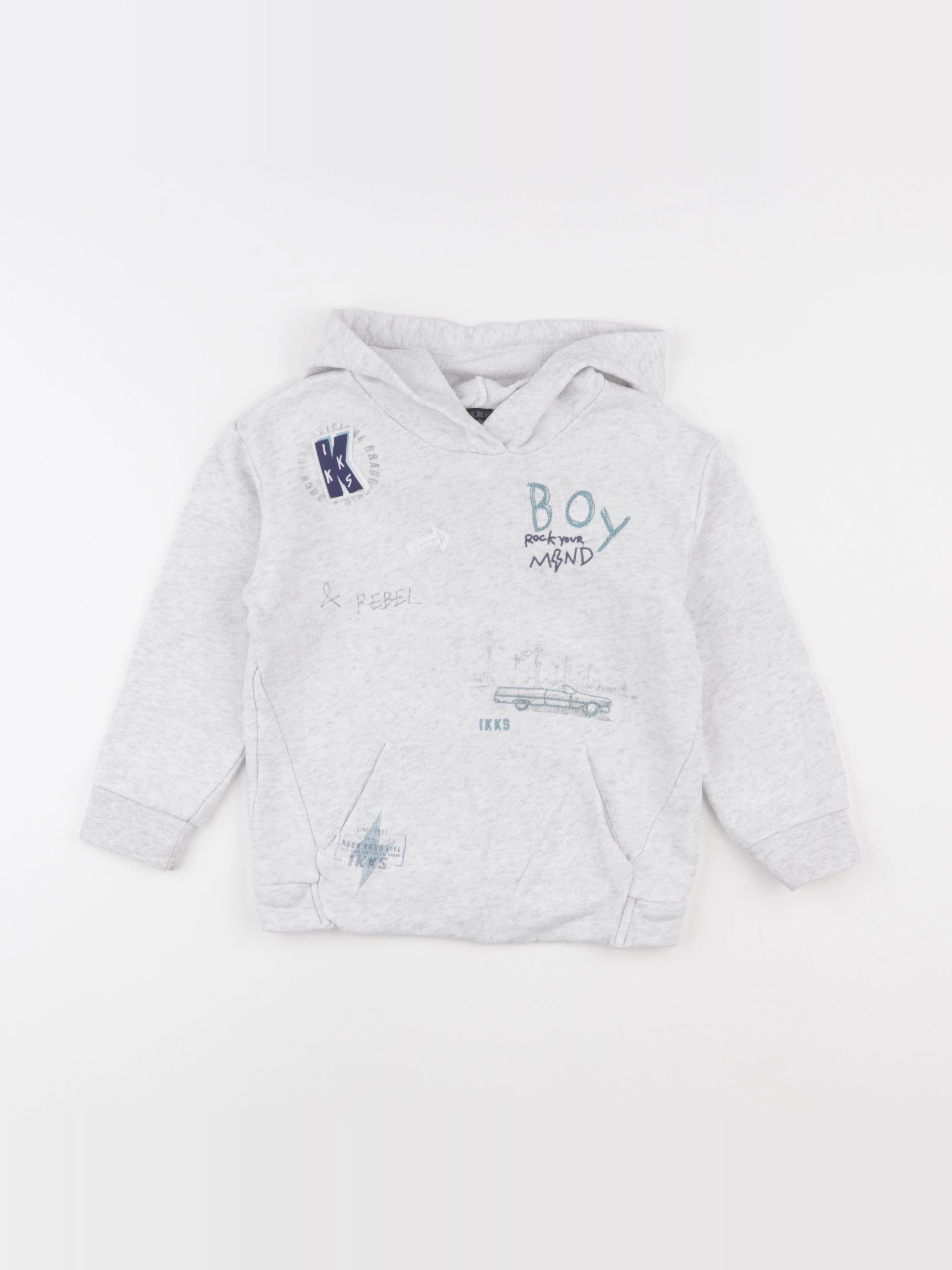 IKKS - sweat gris - 3 ans