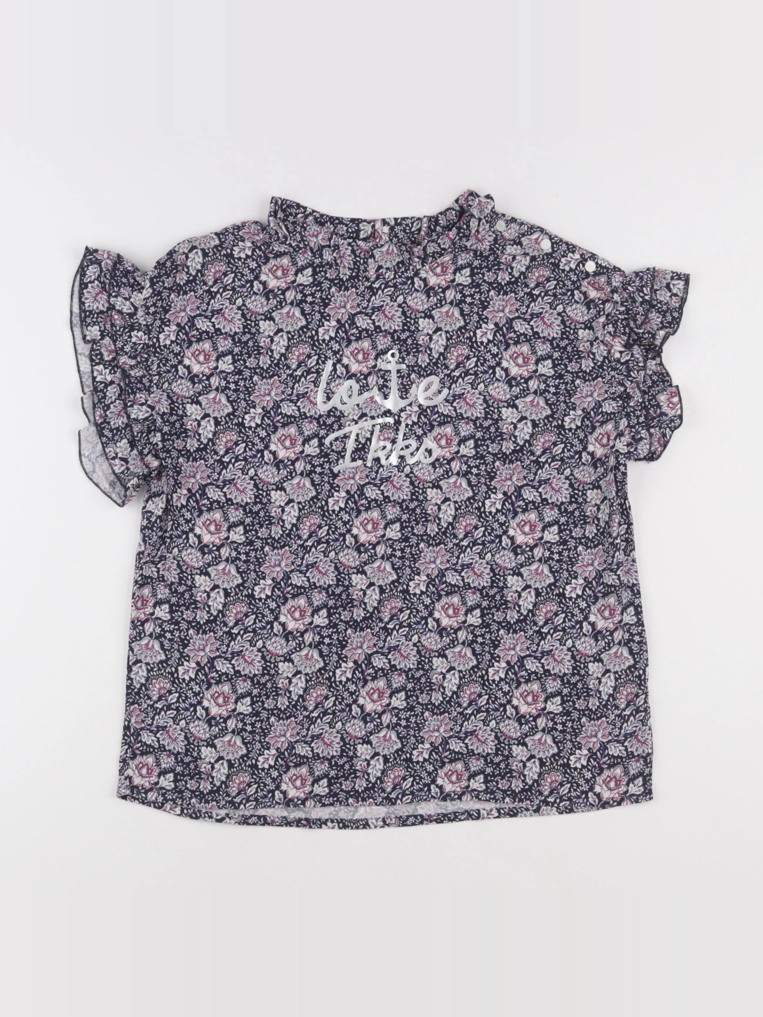 IKKS - blouse bleu, argent - 12 ans