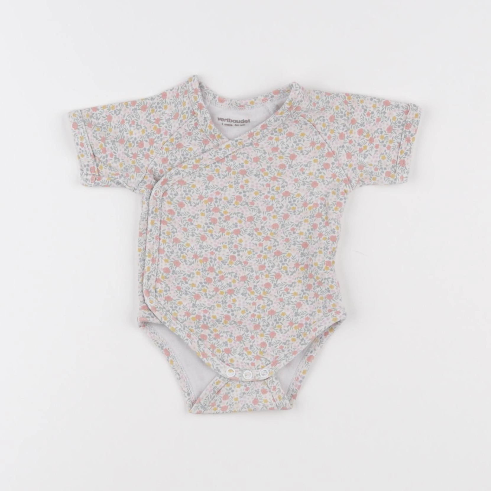 Vertbaudet - body multicolore - 1 mois