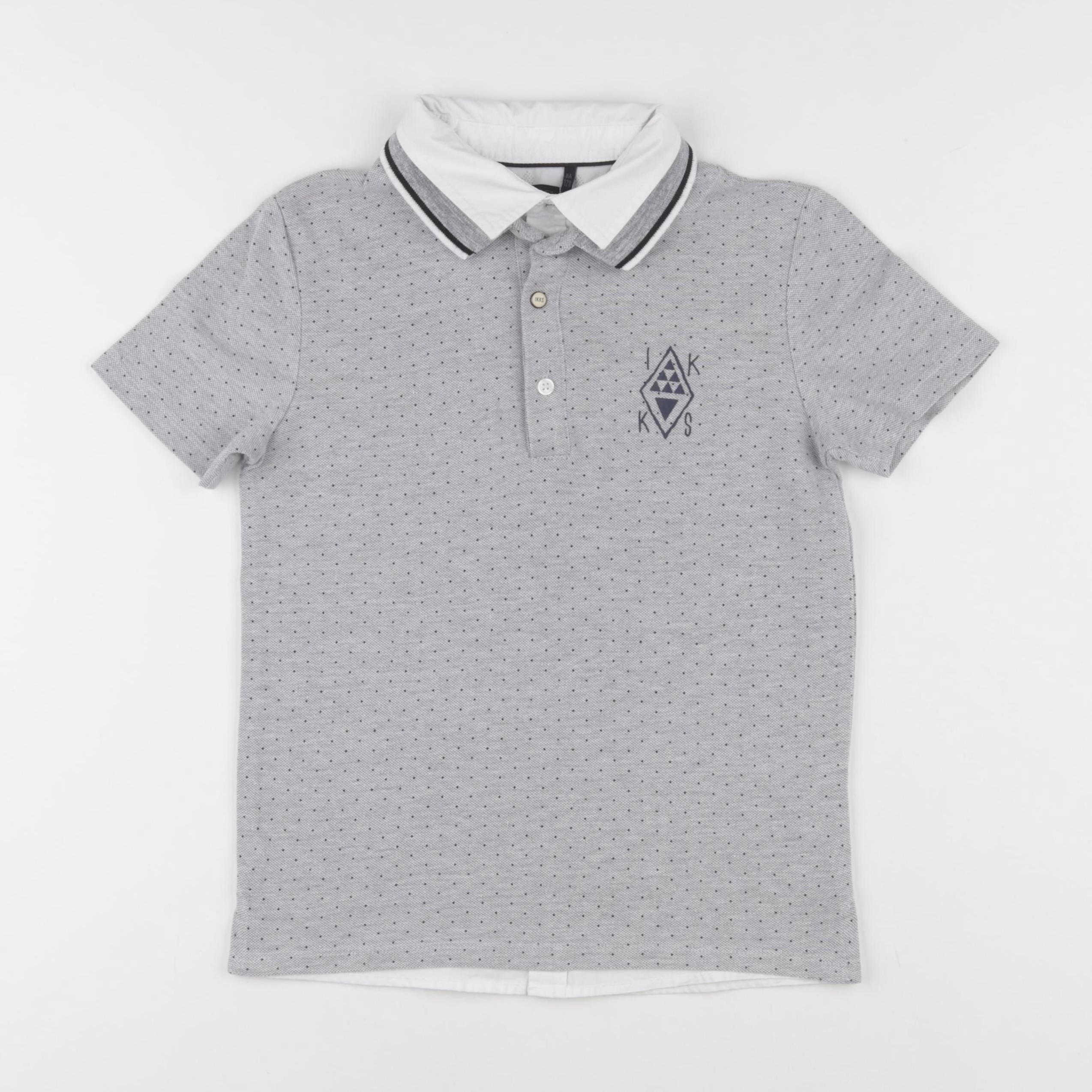 IKKS - polo gris - 8 ans