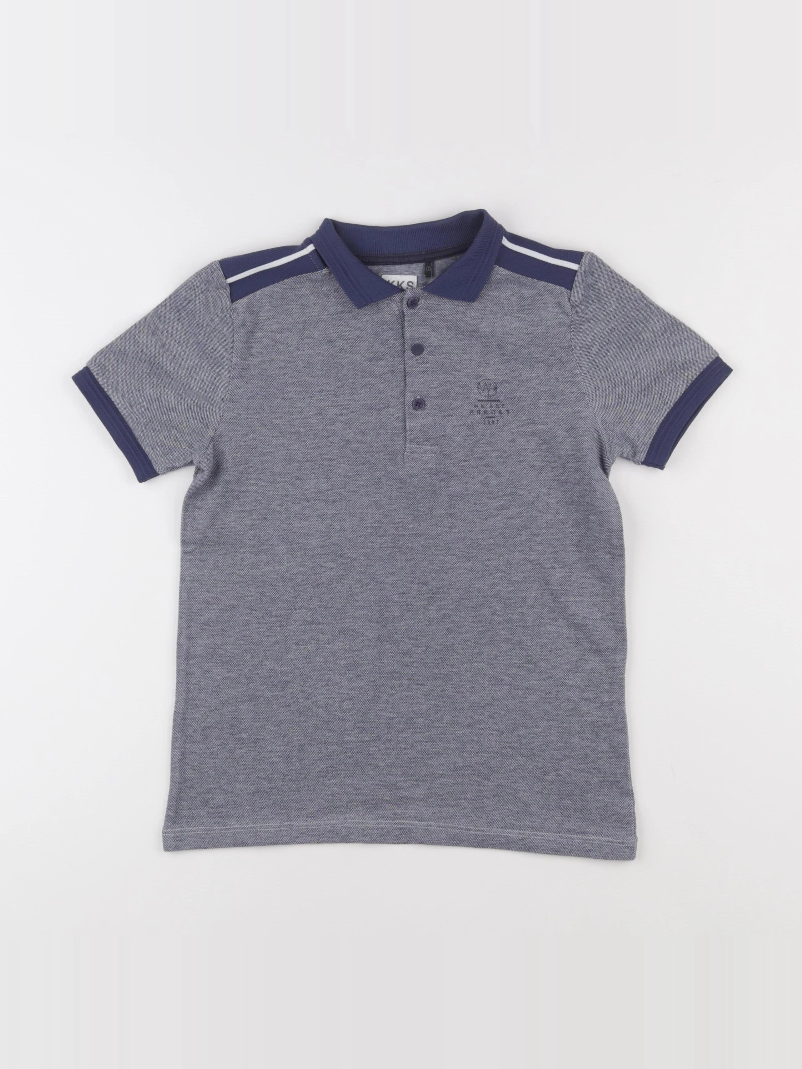 IKKS - polo imprimé au dos bleu - 10 ans