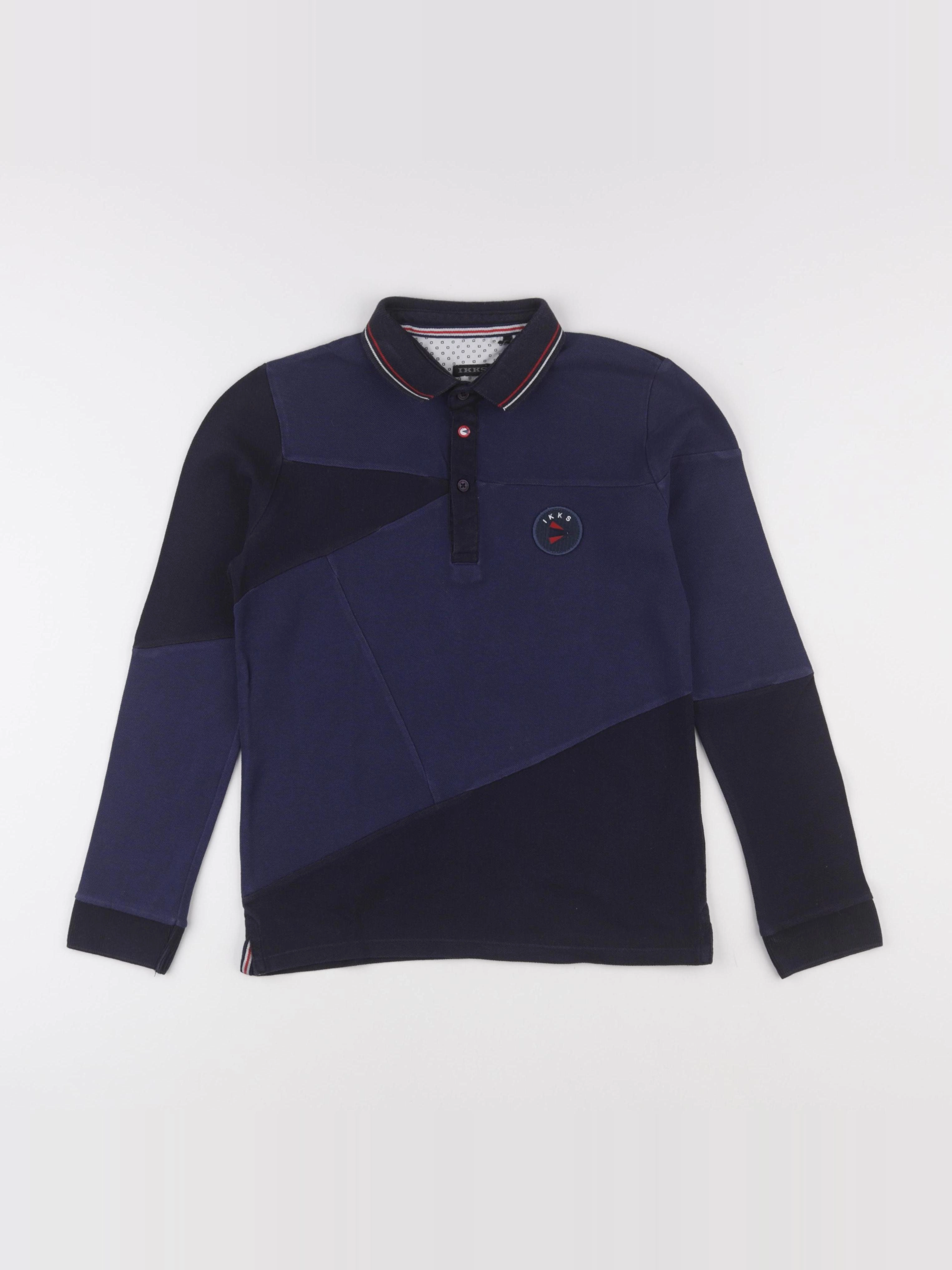 IKKS - polo imprimé au dos bleu - 8 ans