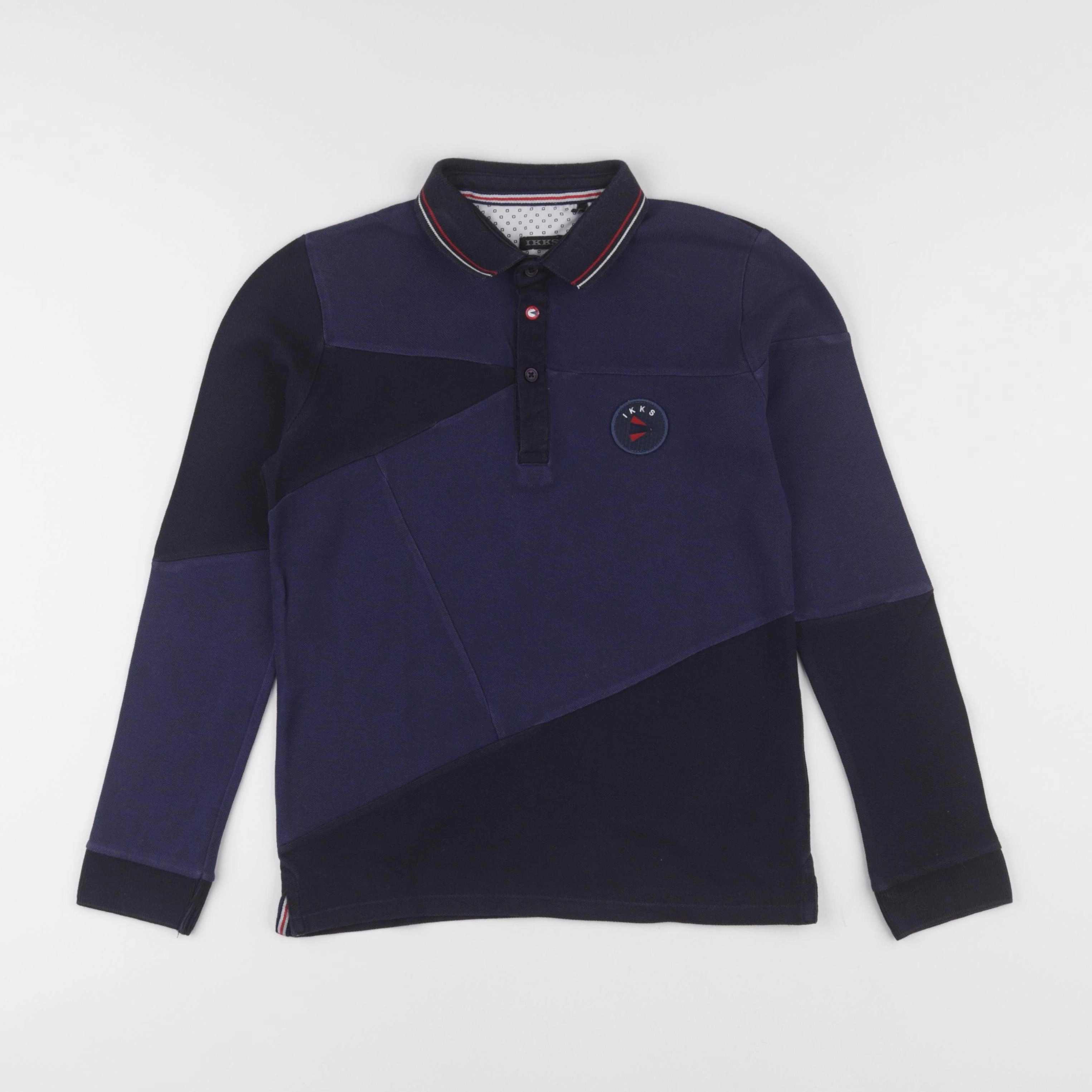 IKKS - polo imprimé au dos bleu - 8 ans