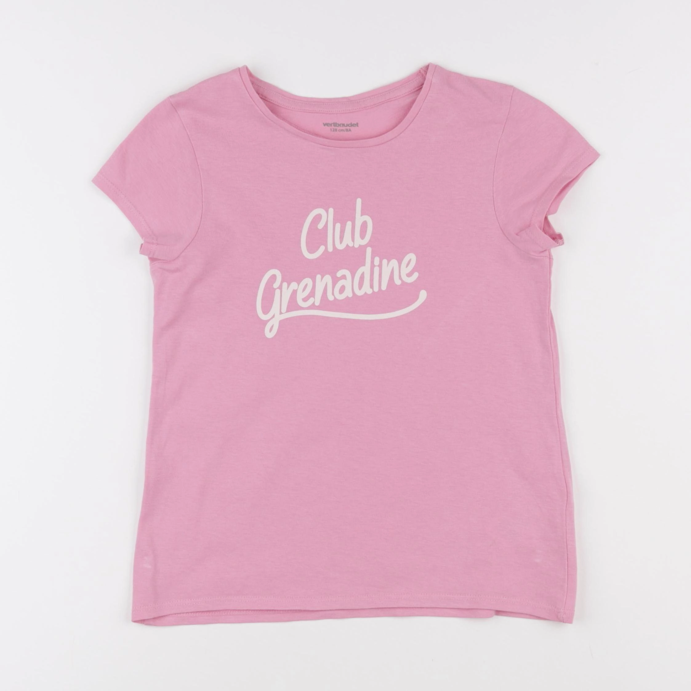 Vertbaudet - tee-shirt rose - 8 ans