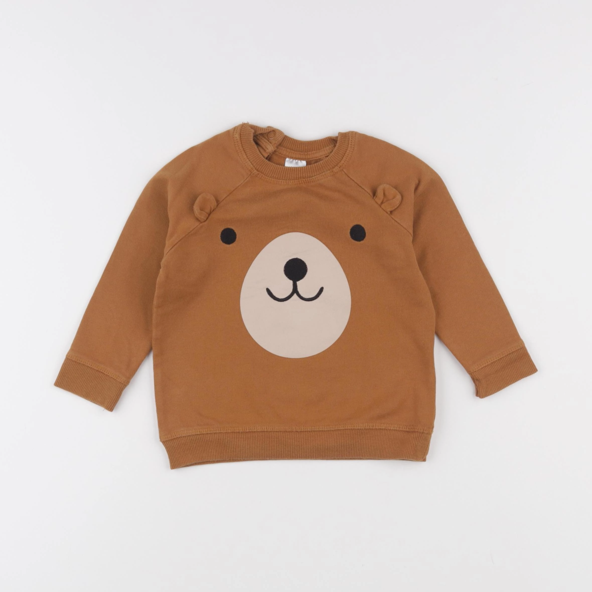 H&M - sweat marron - 9/12 mois