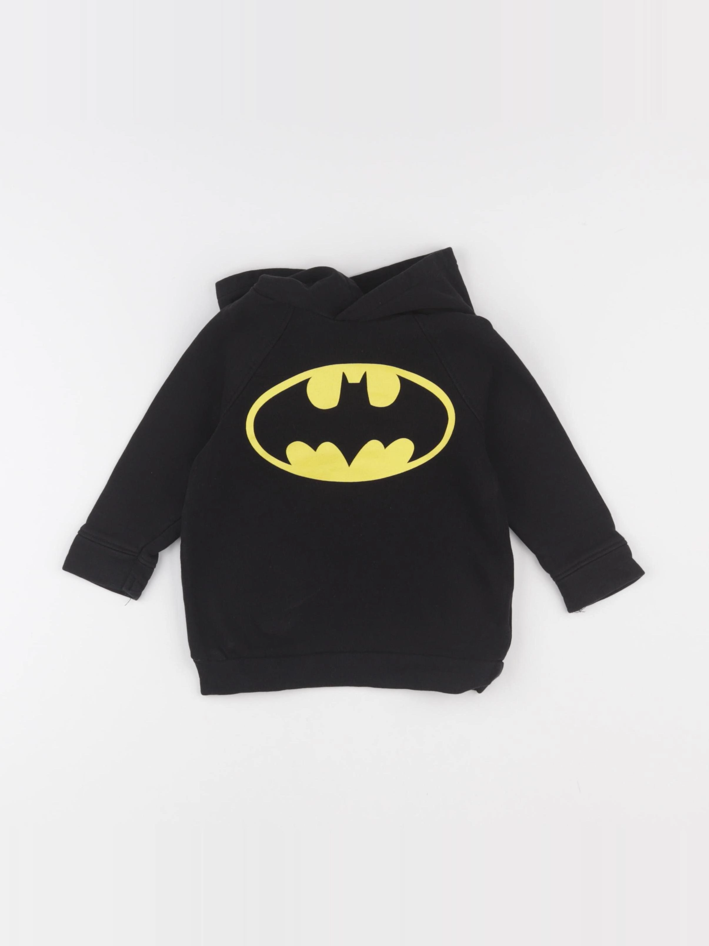 H&M - sweat jaune, noir - 9/12 mois