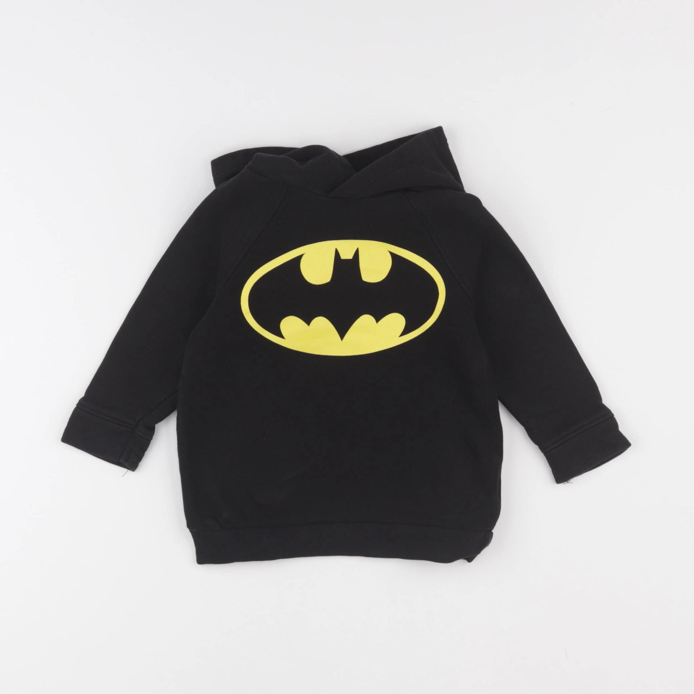 H&M - sweat jaune, noir - 9/12 mois