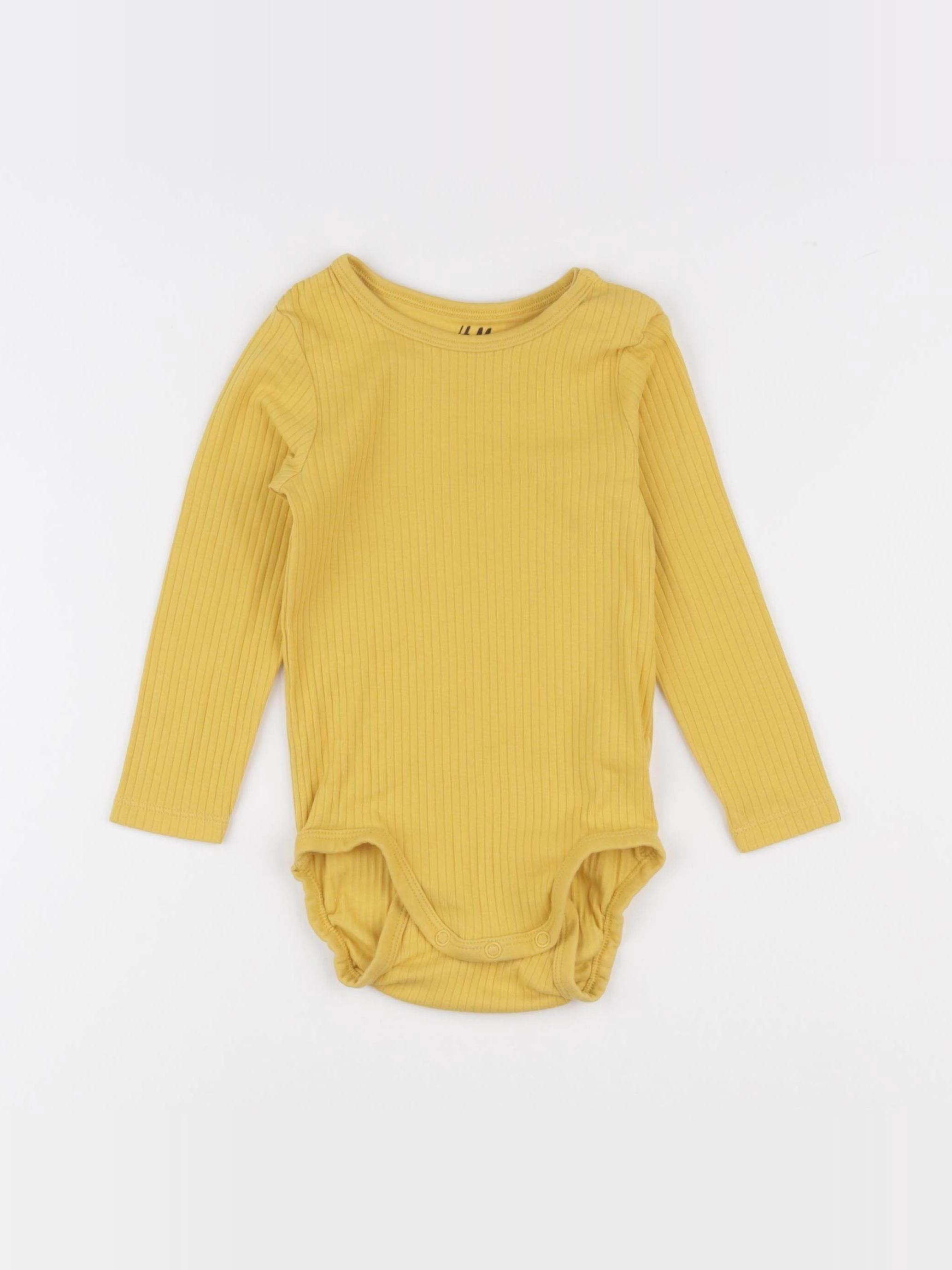 H&M - body jaune - 9/12 mois