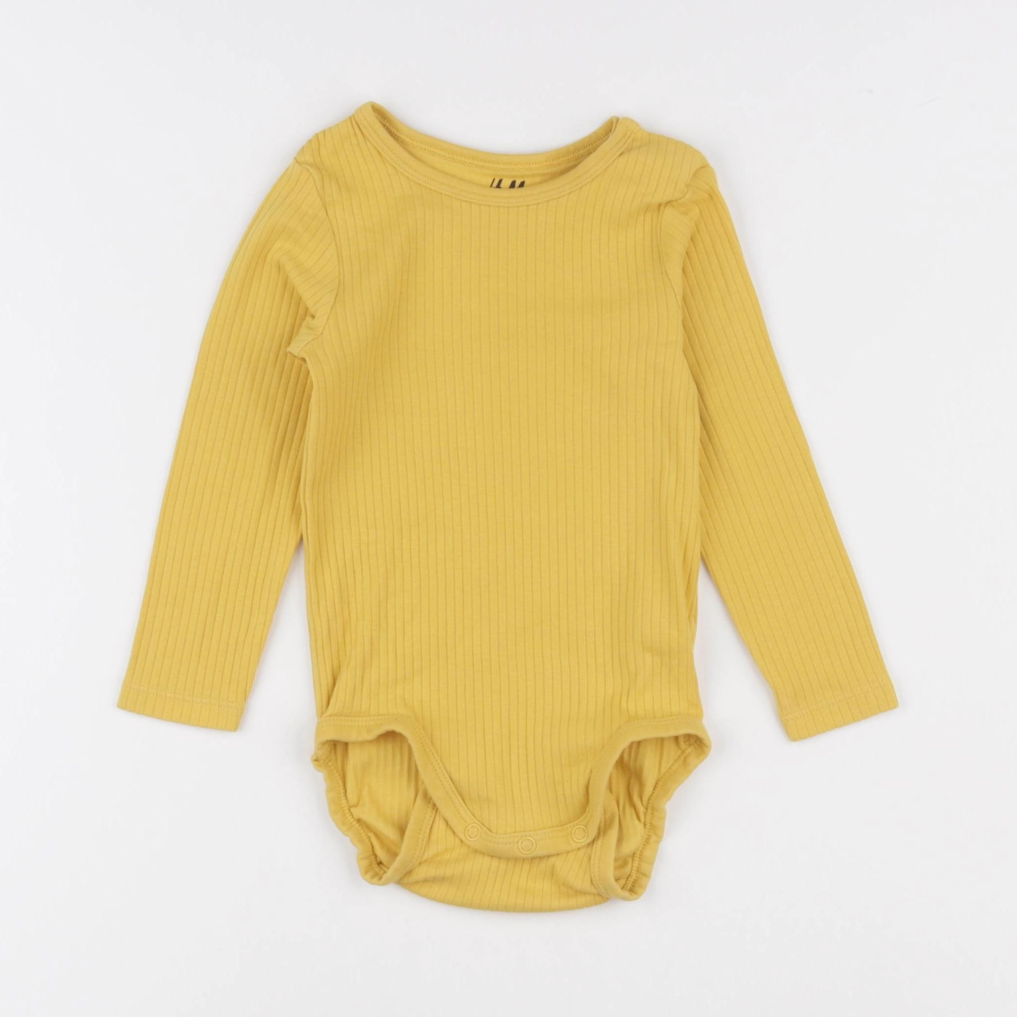 H&M - body jaune - 9/12 mois