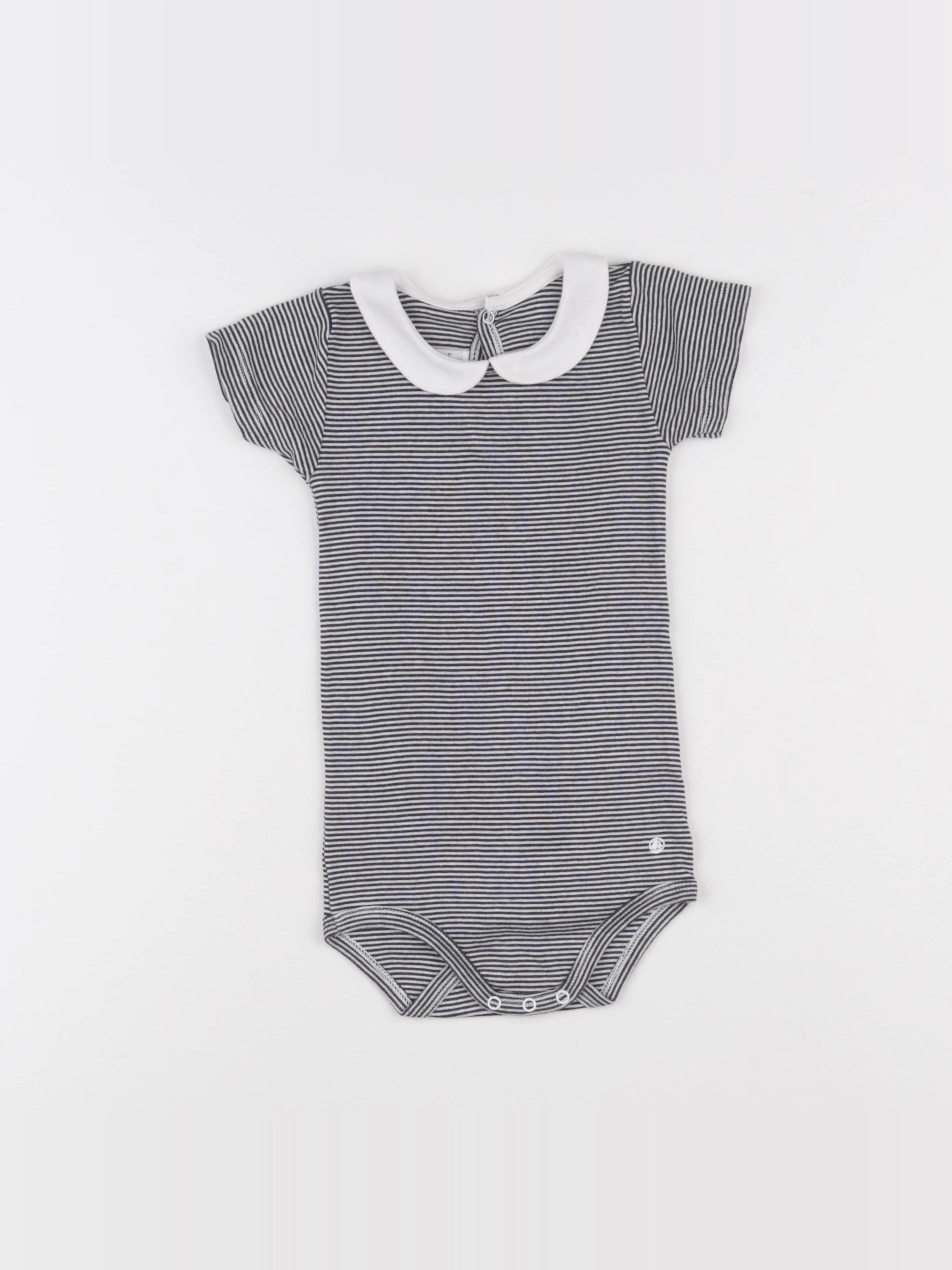 Petit Bateau - body à col multicolore - 24 mois