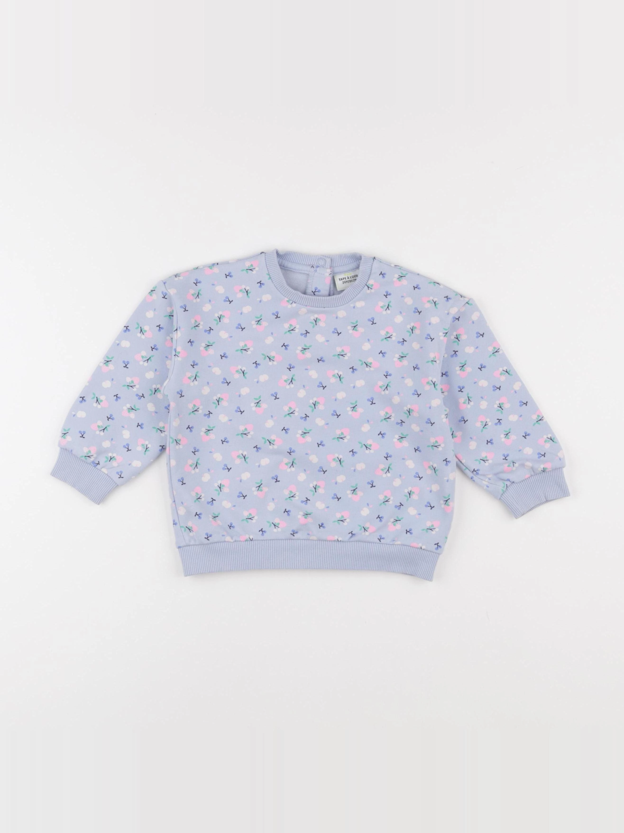Tape à l'oeil - sweat bleu - 24 mois