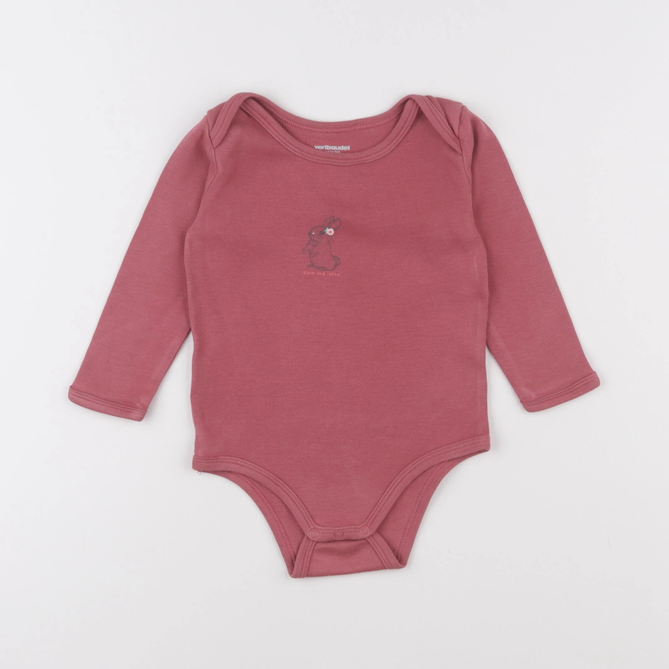 Vertbaudet - body rose - 18 mois