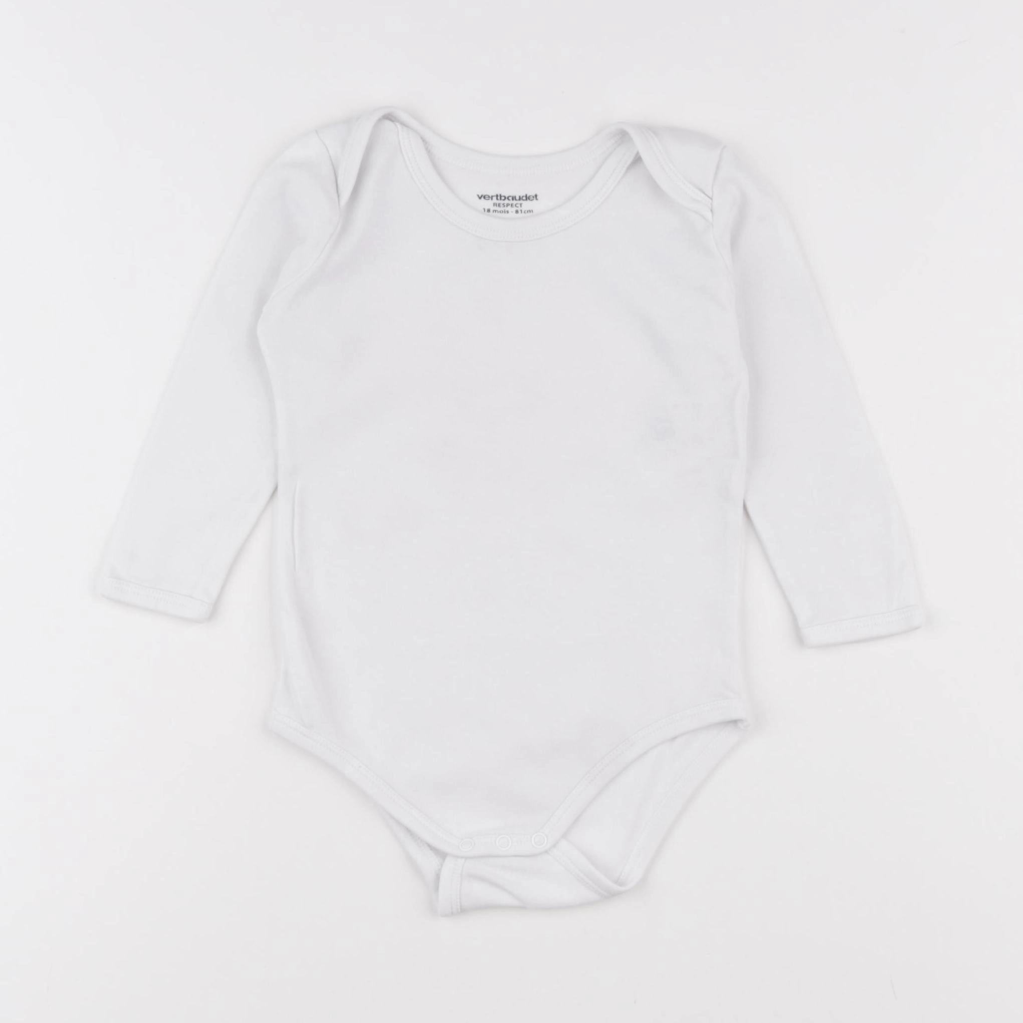 Vertbaudet - body blanc - 18 mois
