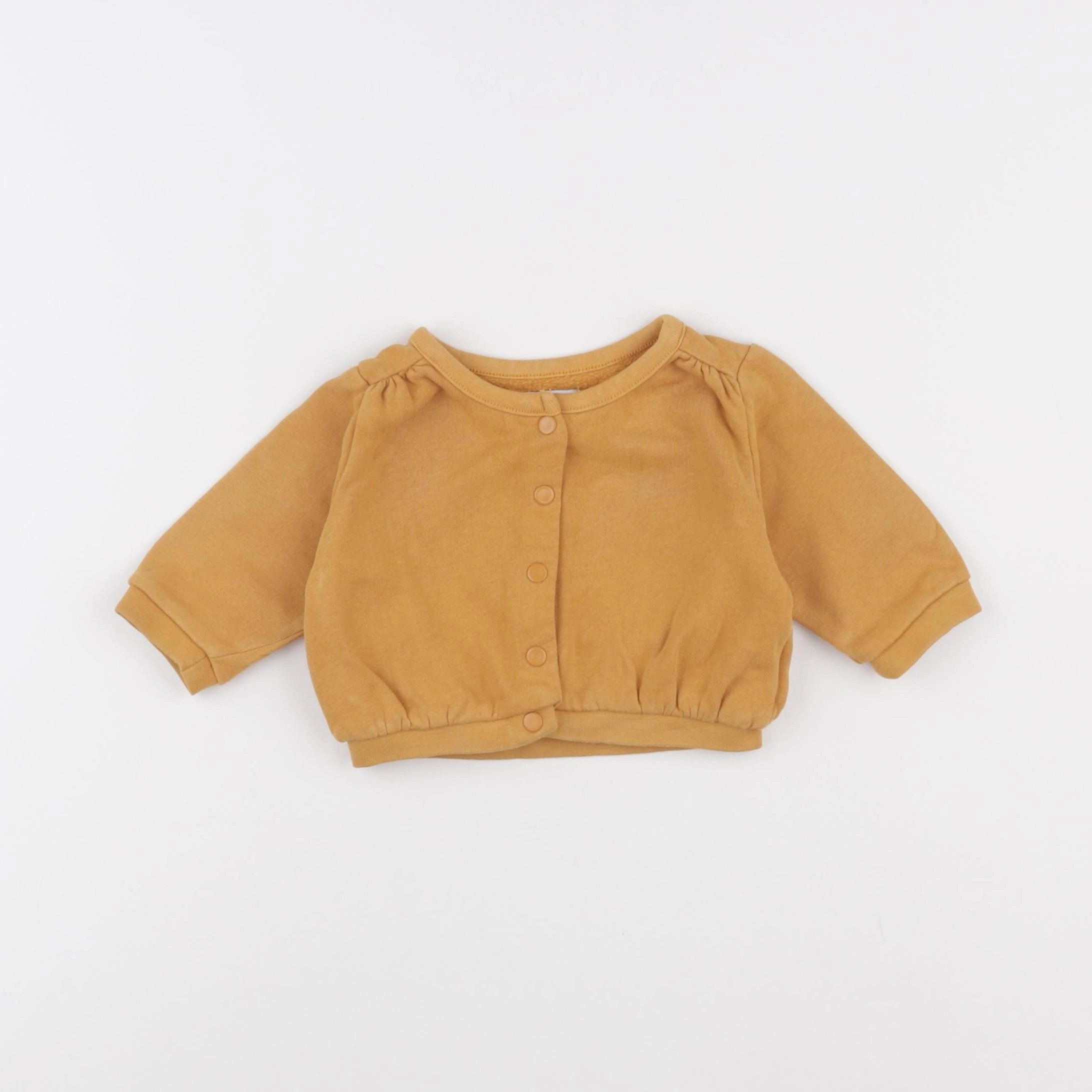 Vertbaudet - sweat jaune - 3 mois