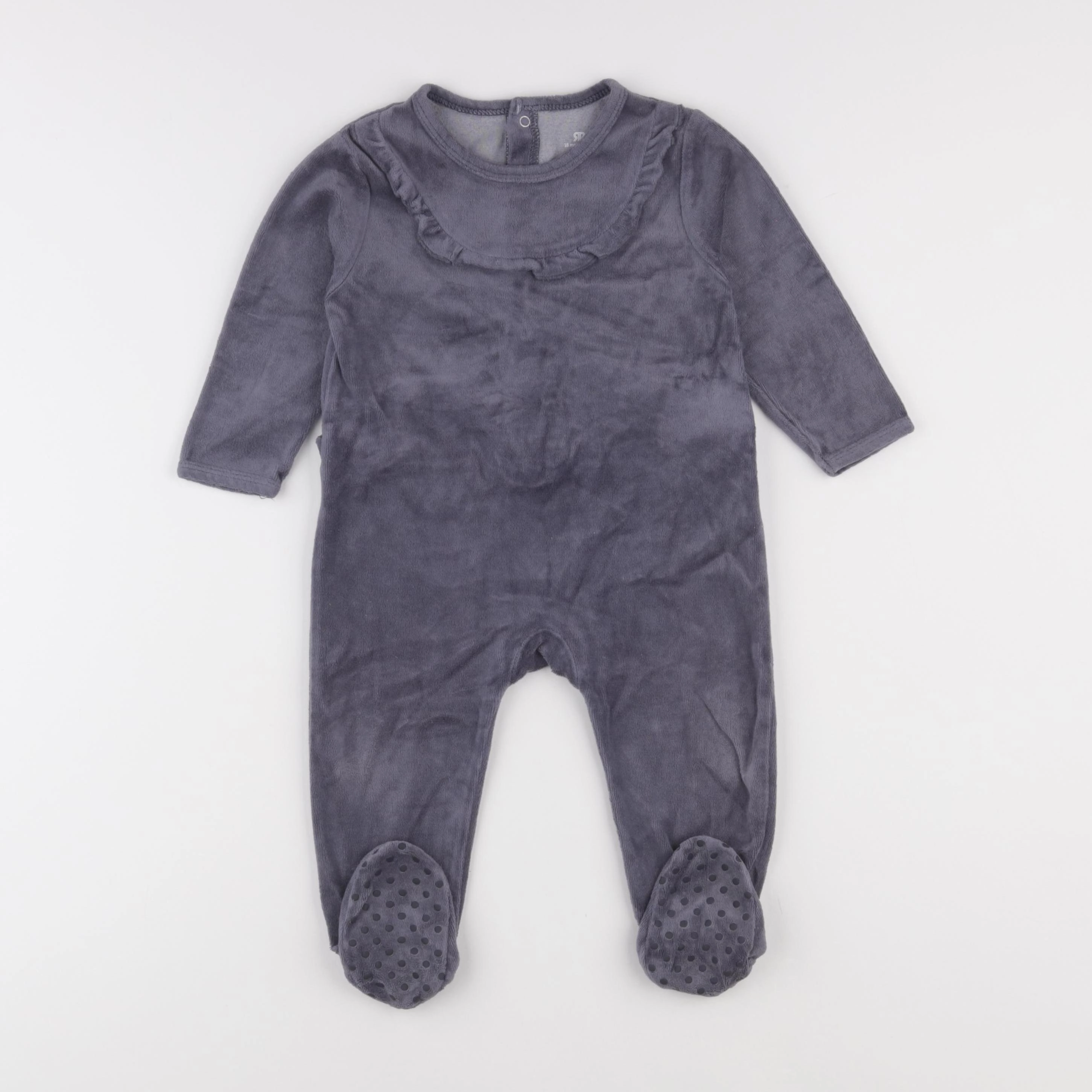 La Redoute - pyjama velours gris - 18 mois