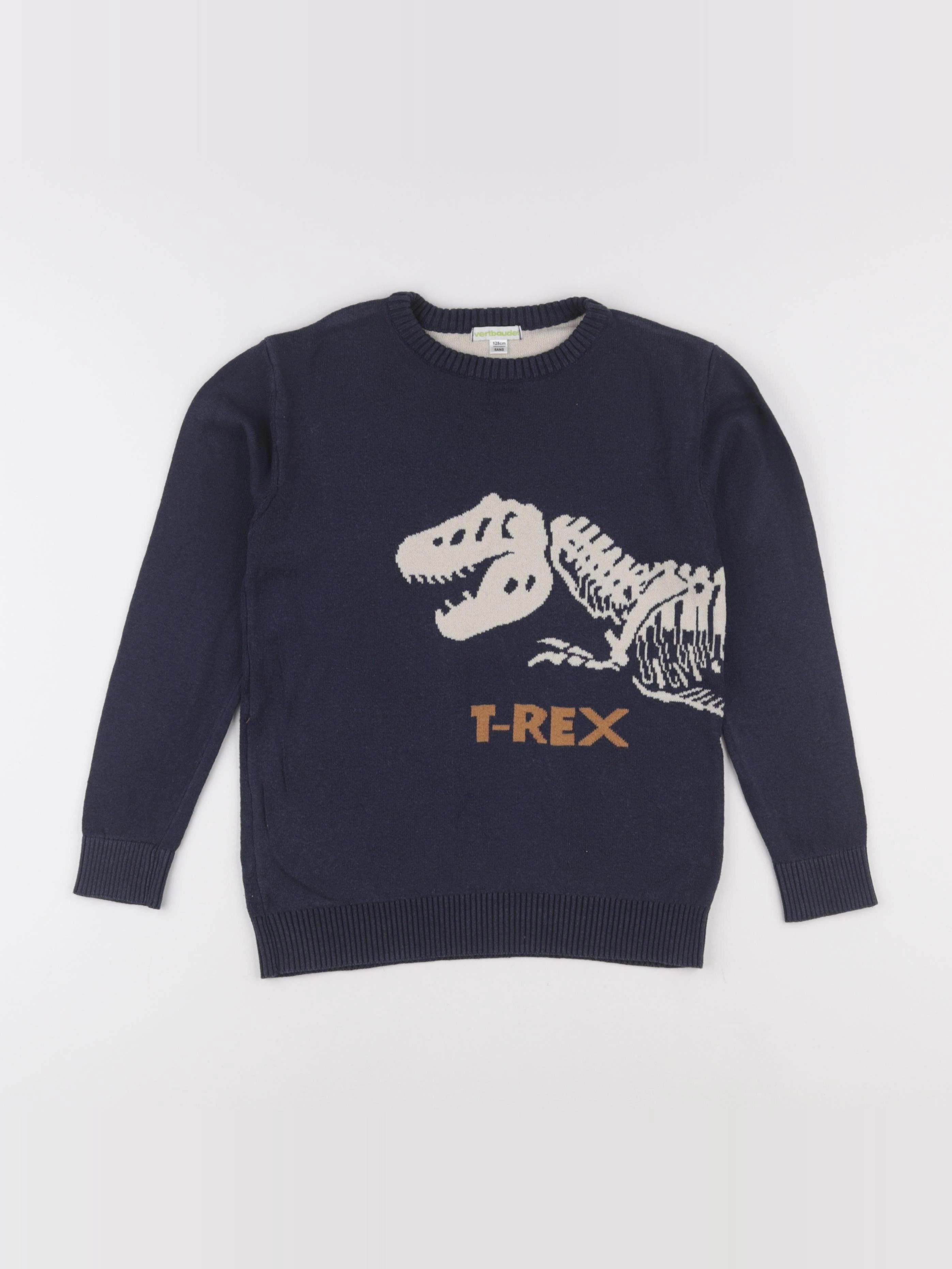 Vertbaudet - pull bleu - 8 ans