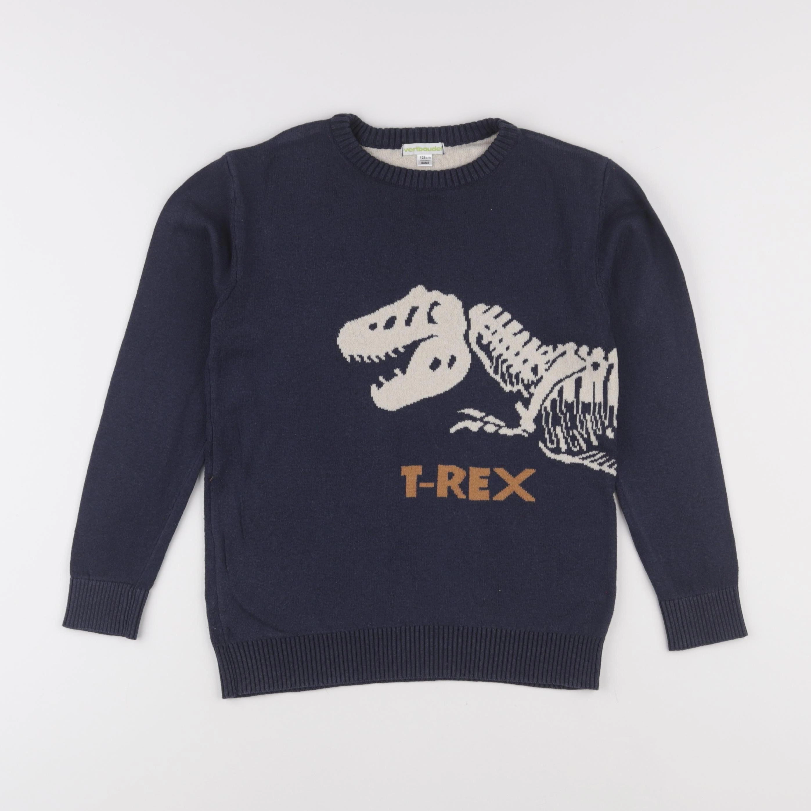 Vertbaudet - pull bleu - 8 ans