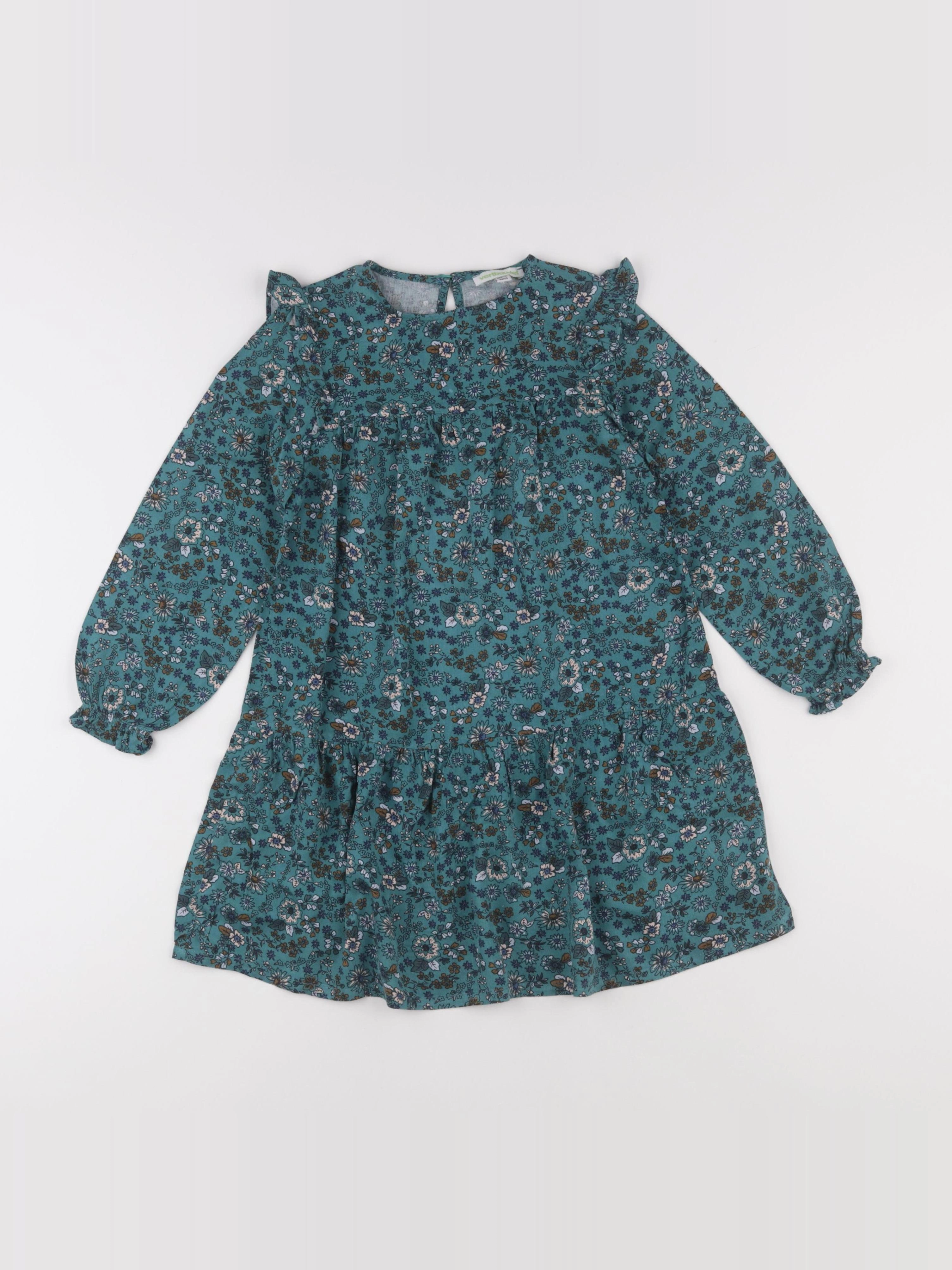 Vertbaudet - robe vert - 5 ans