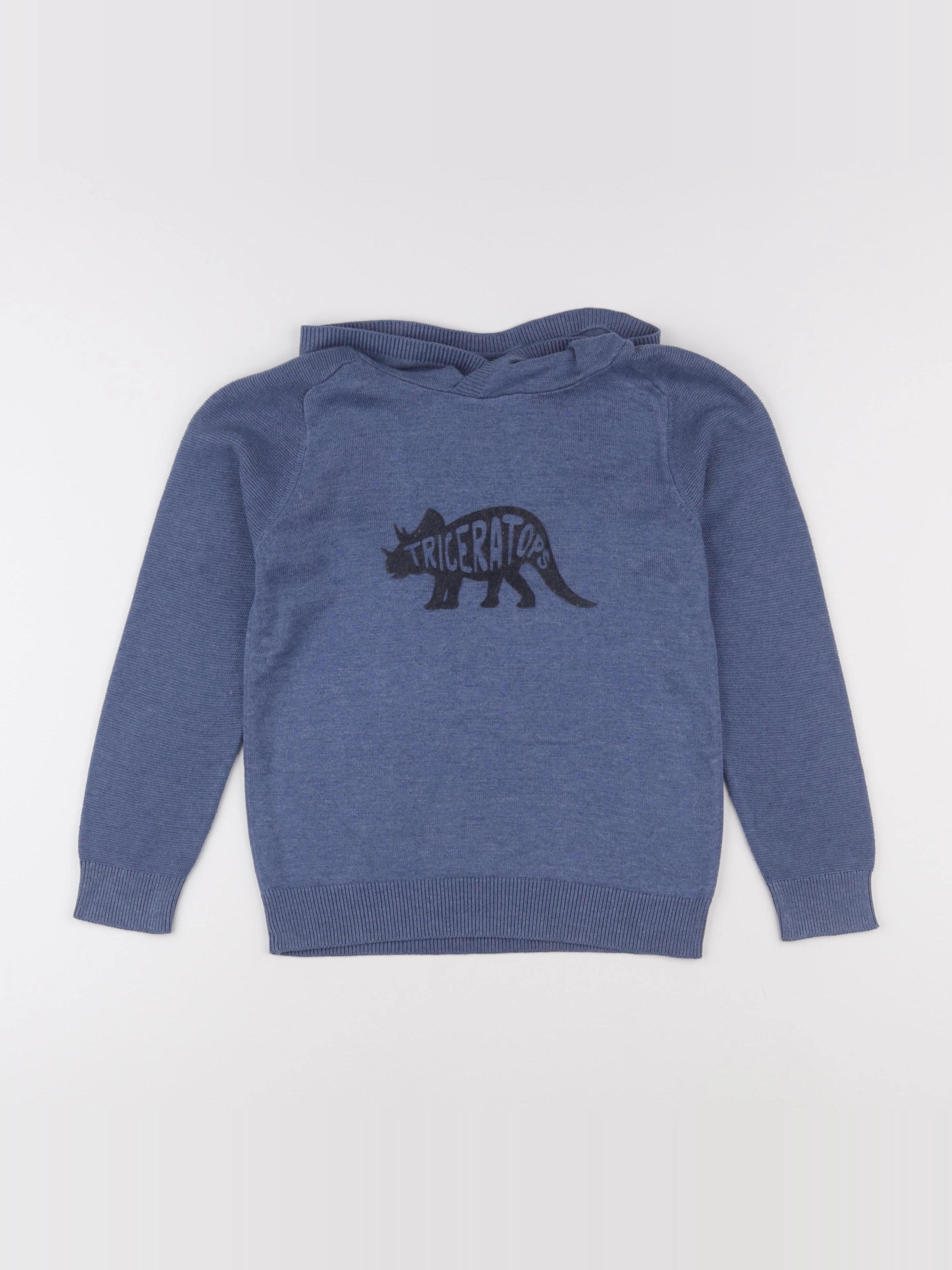 Vertbaudet - pull bleu - 8 ans