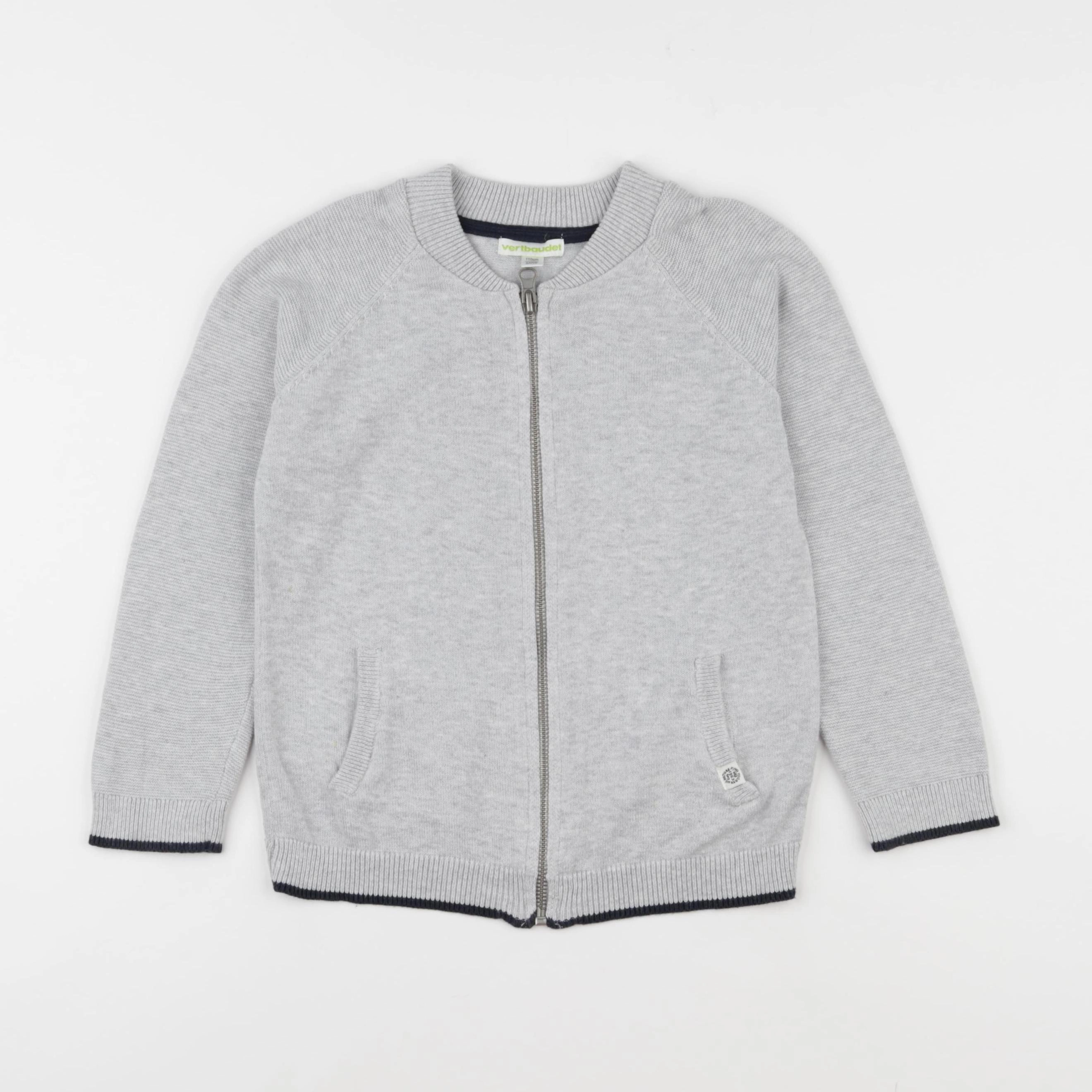 Vertbaudet - gilet gris - 5 ans