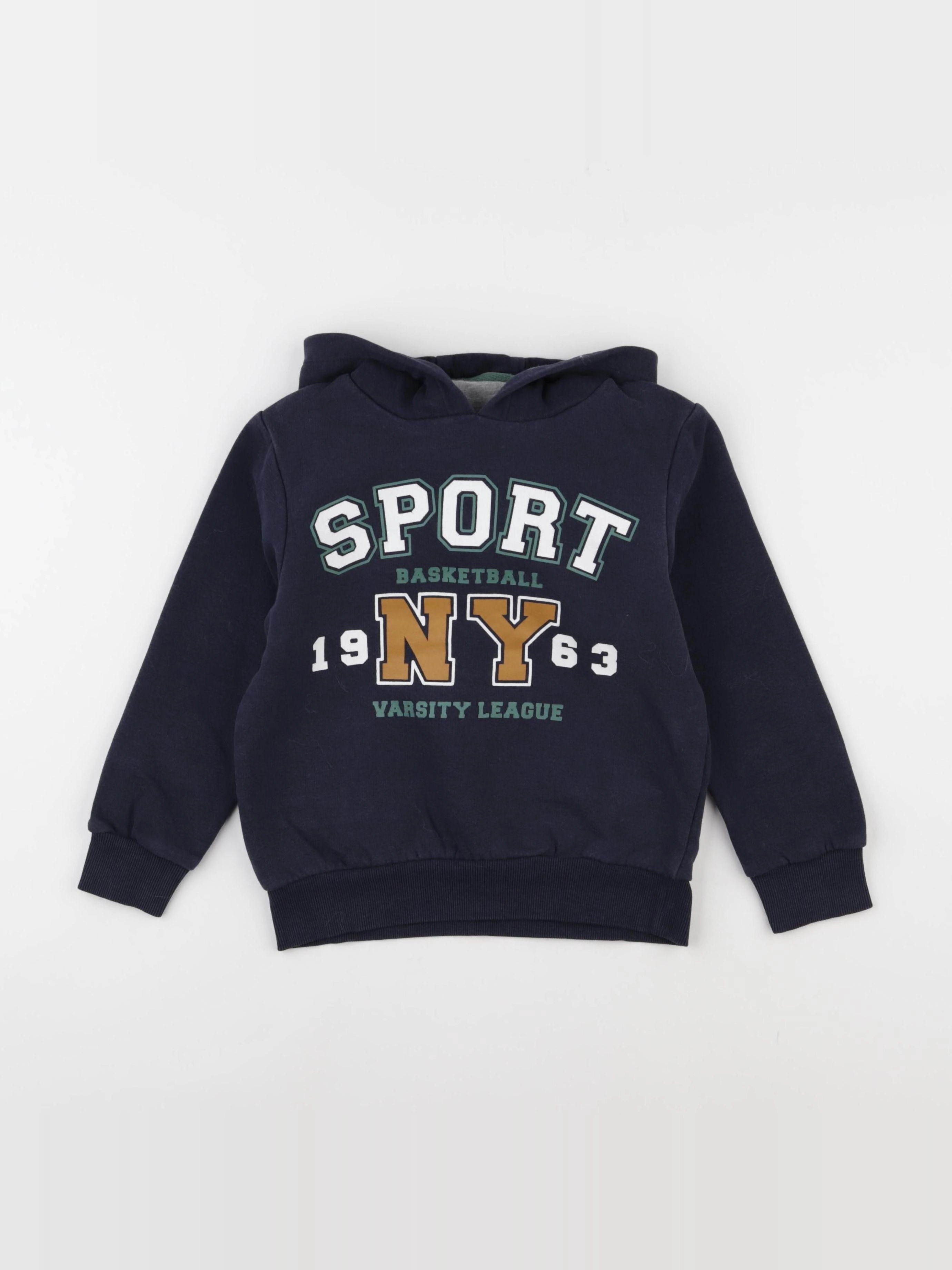 Vertbaudet - sweat bleu - 6 ans