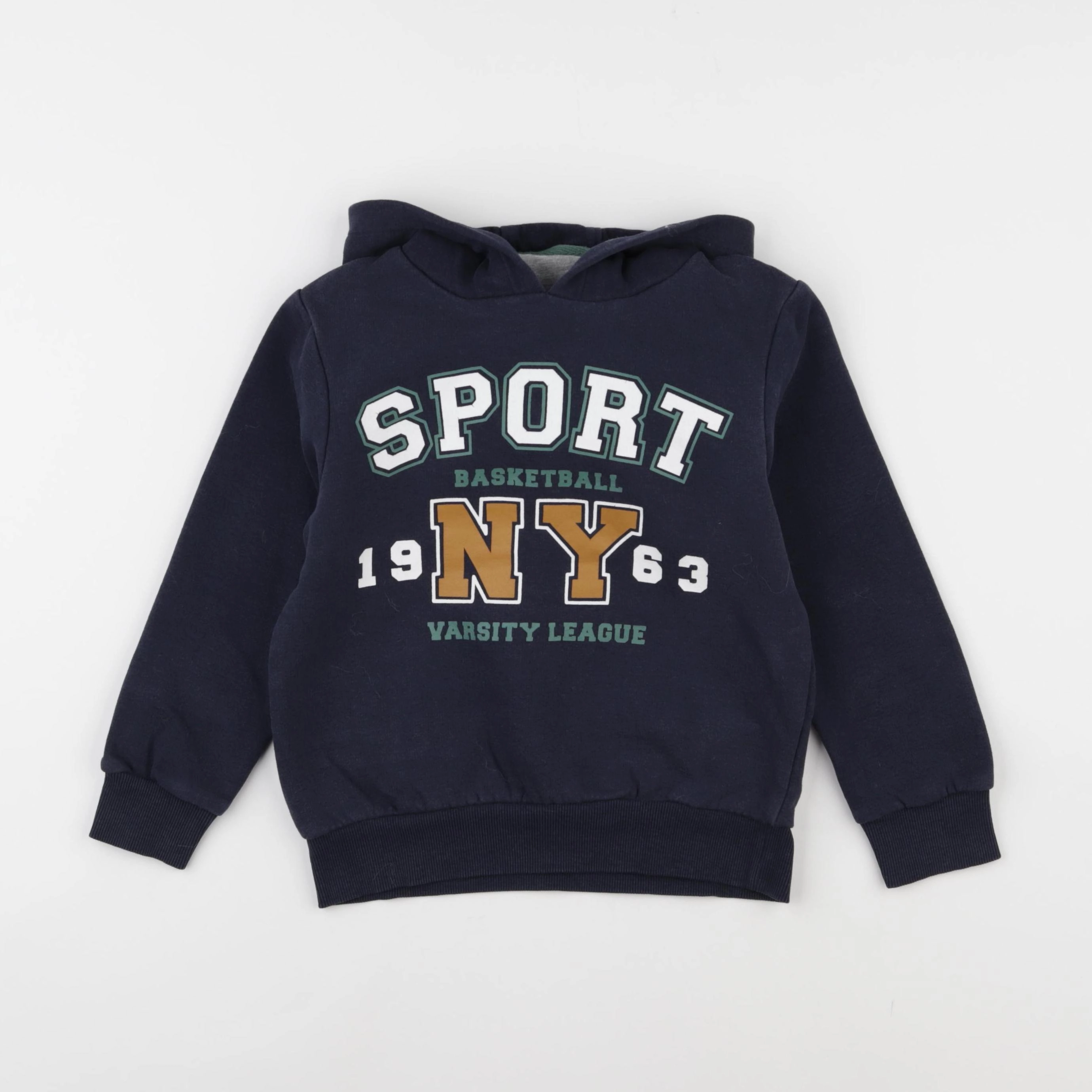 Vertbaudet - sweat bleu - 6 ans