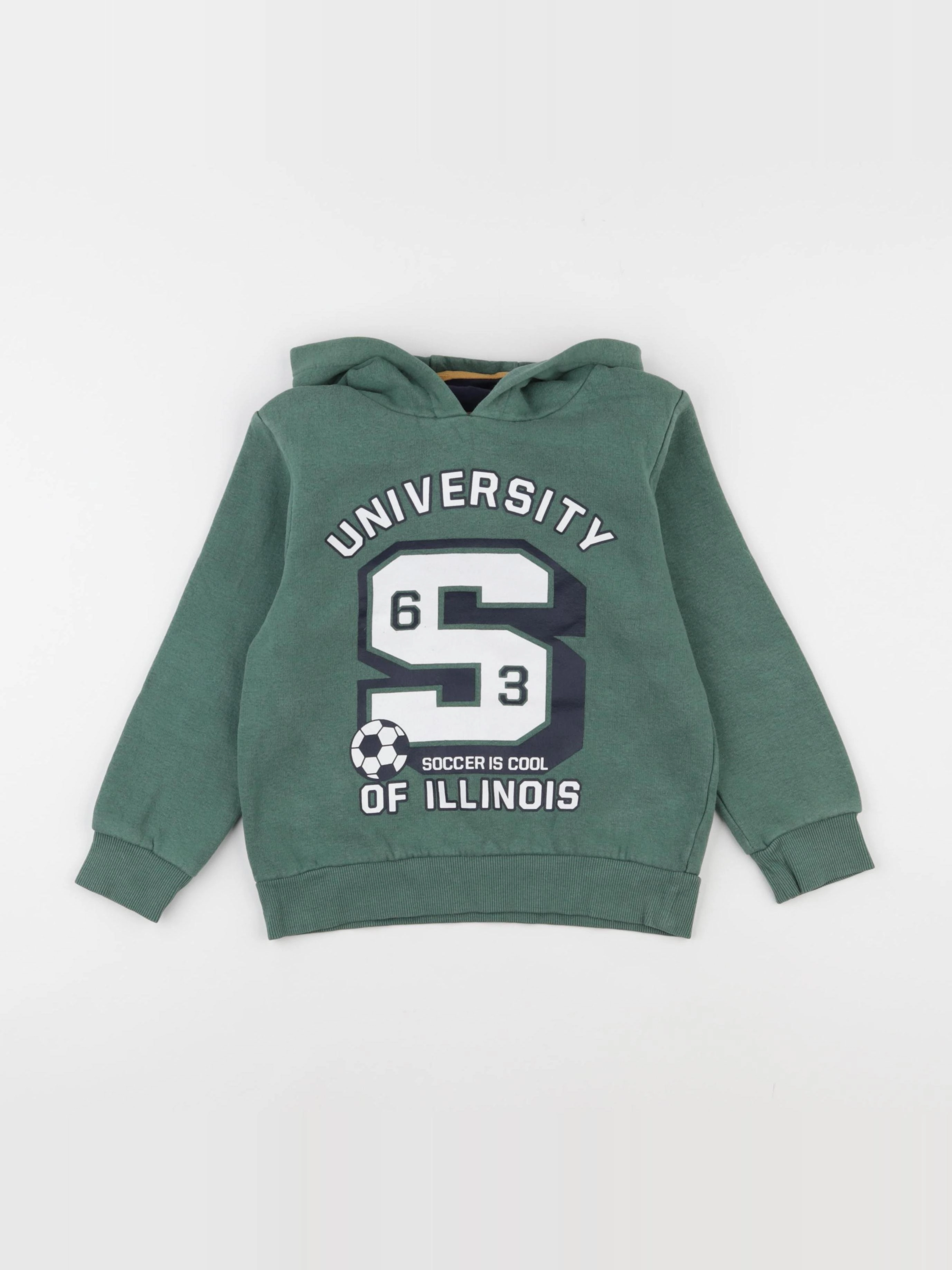 Vertbaudet - sweat vert - 6 ans