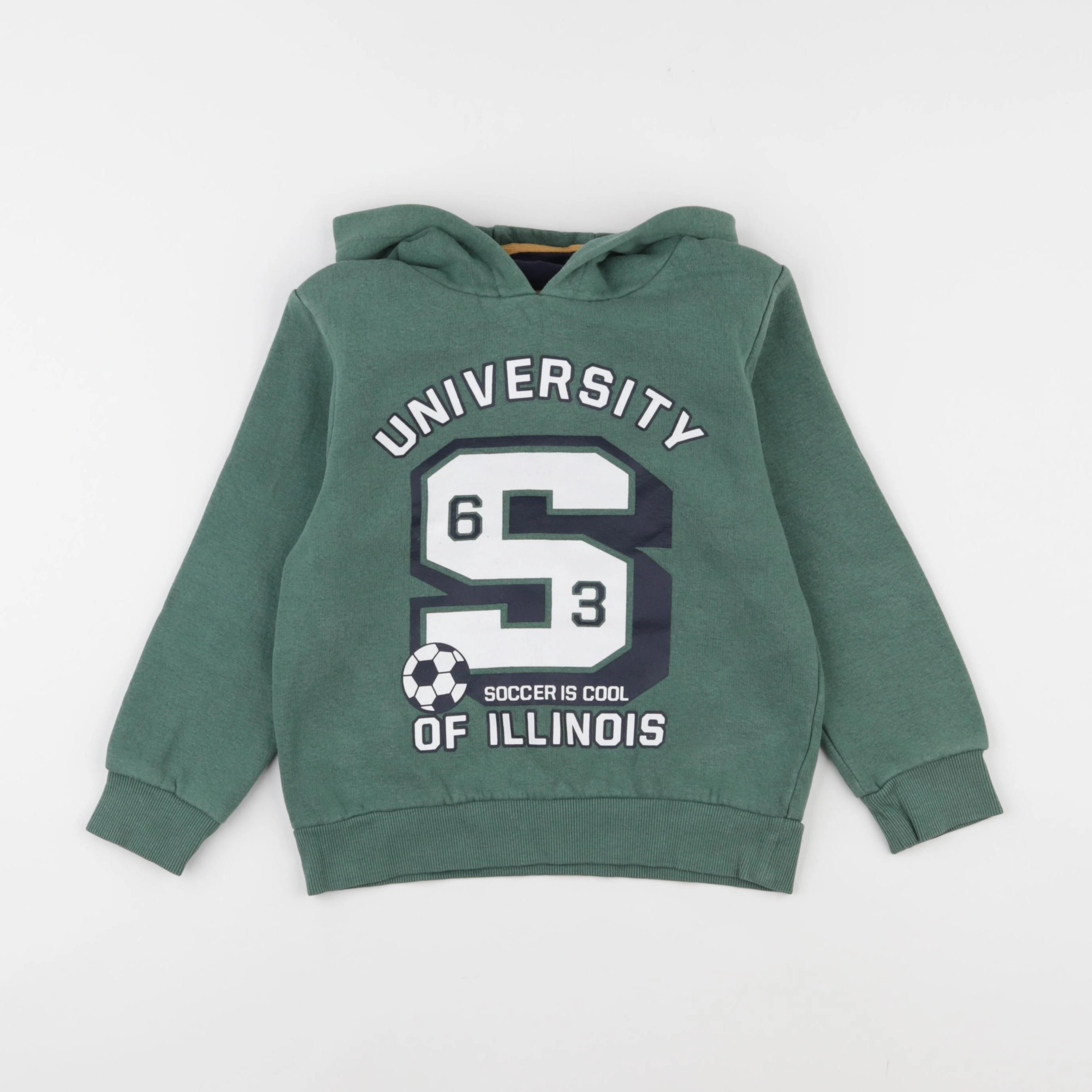 Vertbaudet - sweat vert - 6 ans