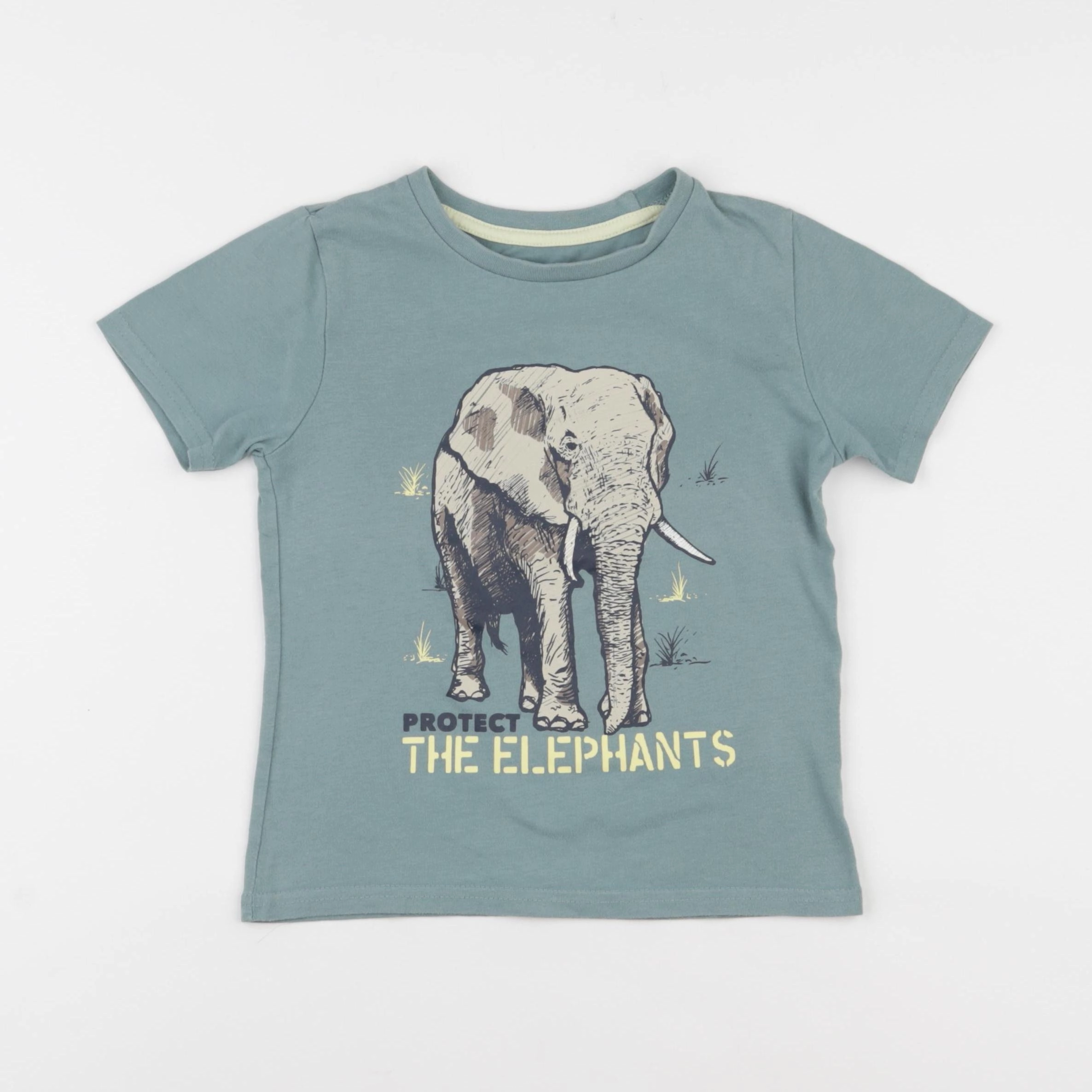 Vertbaudet - tee-shirt vert - 5 ans