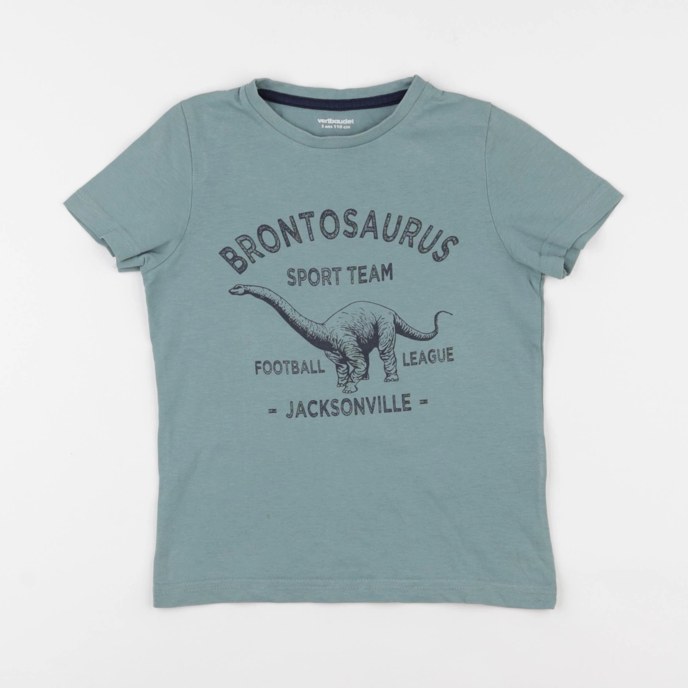 Vertbaudet - tee-shirt vert - 5 ans