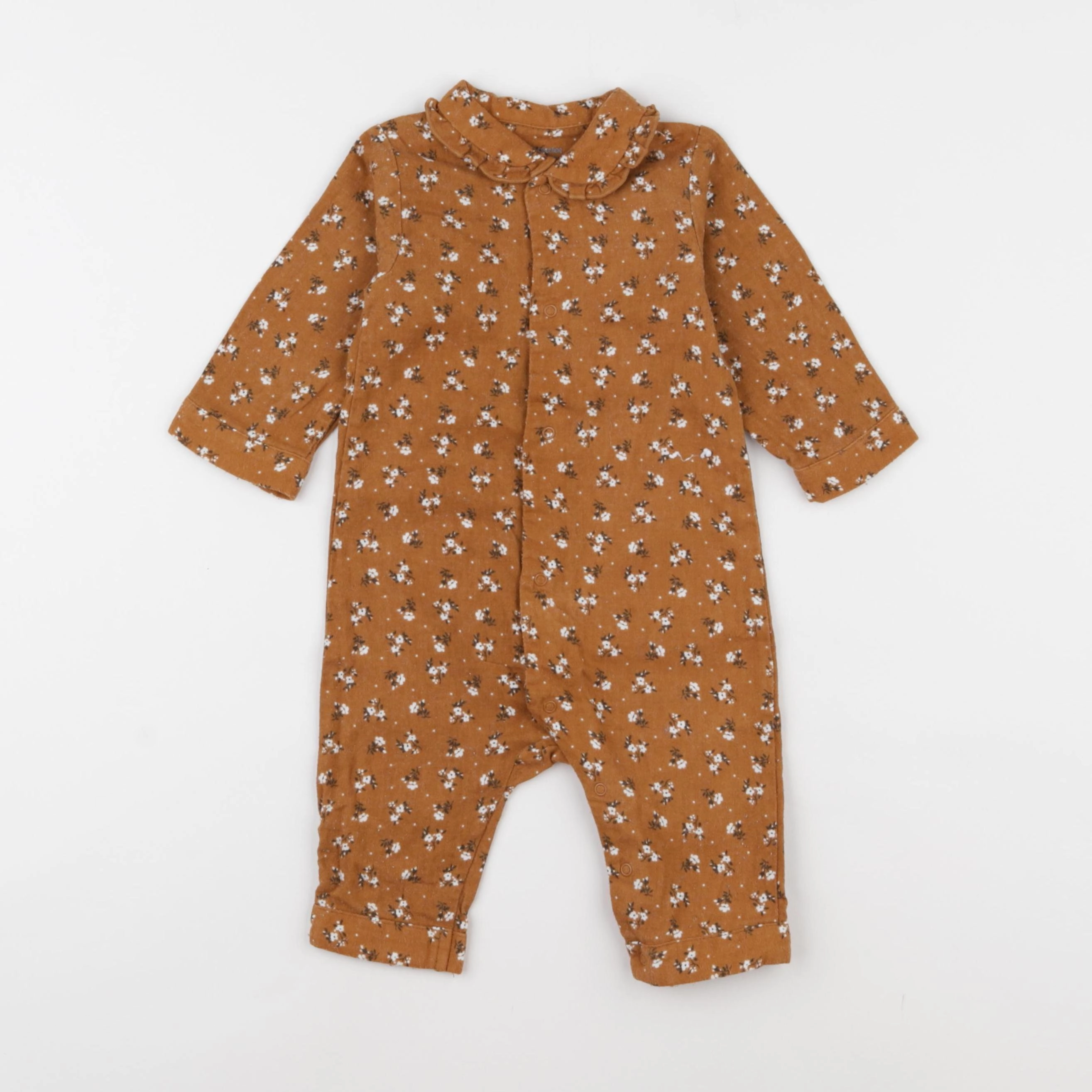 Vertbaudet - combinaison marron - 6 mois