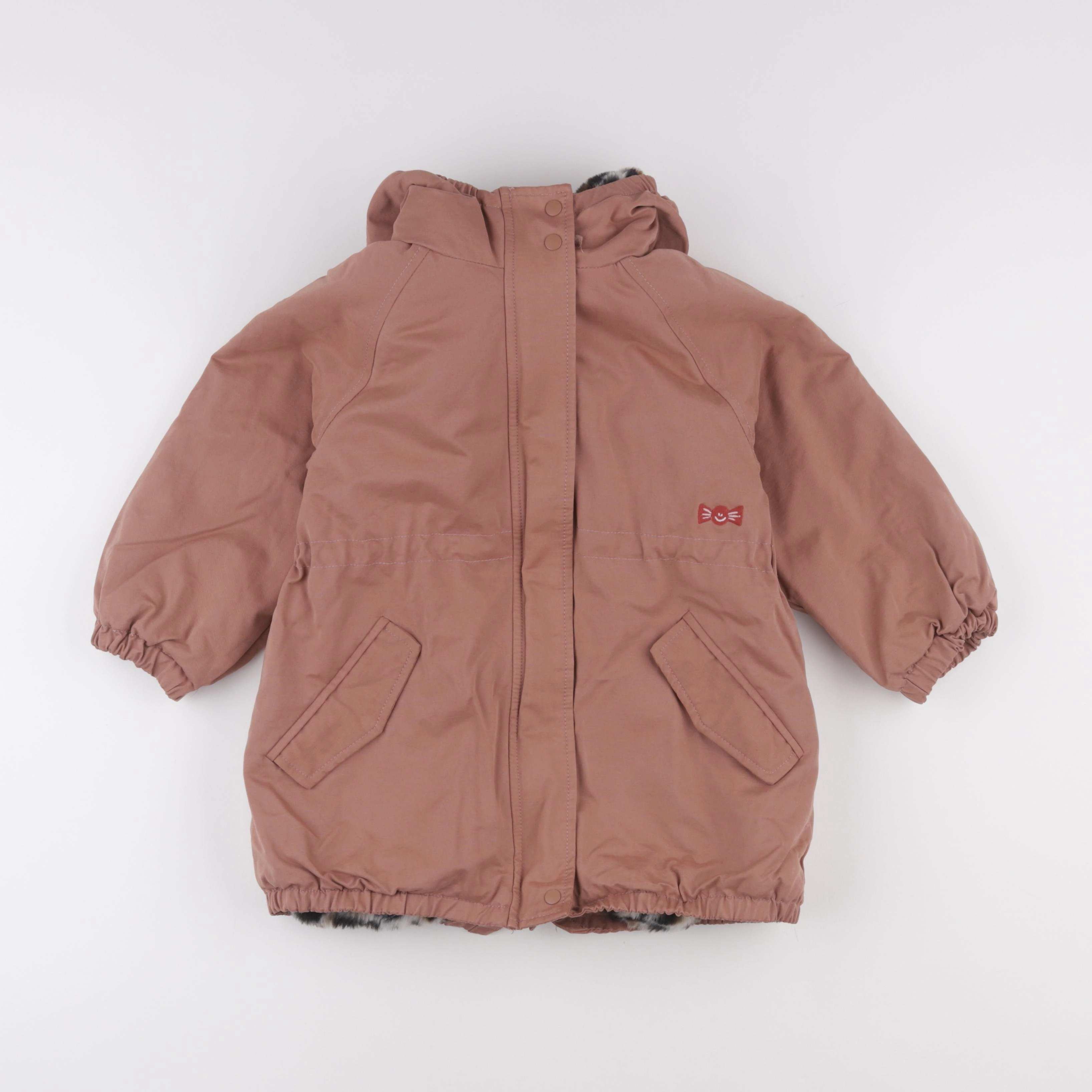 Vertbaudet - parka rose - 7 ans