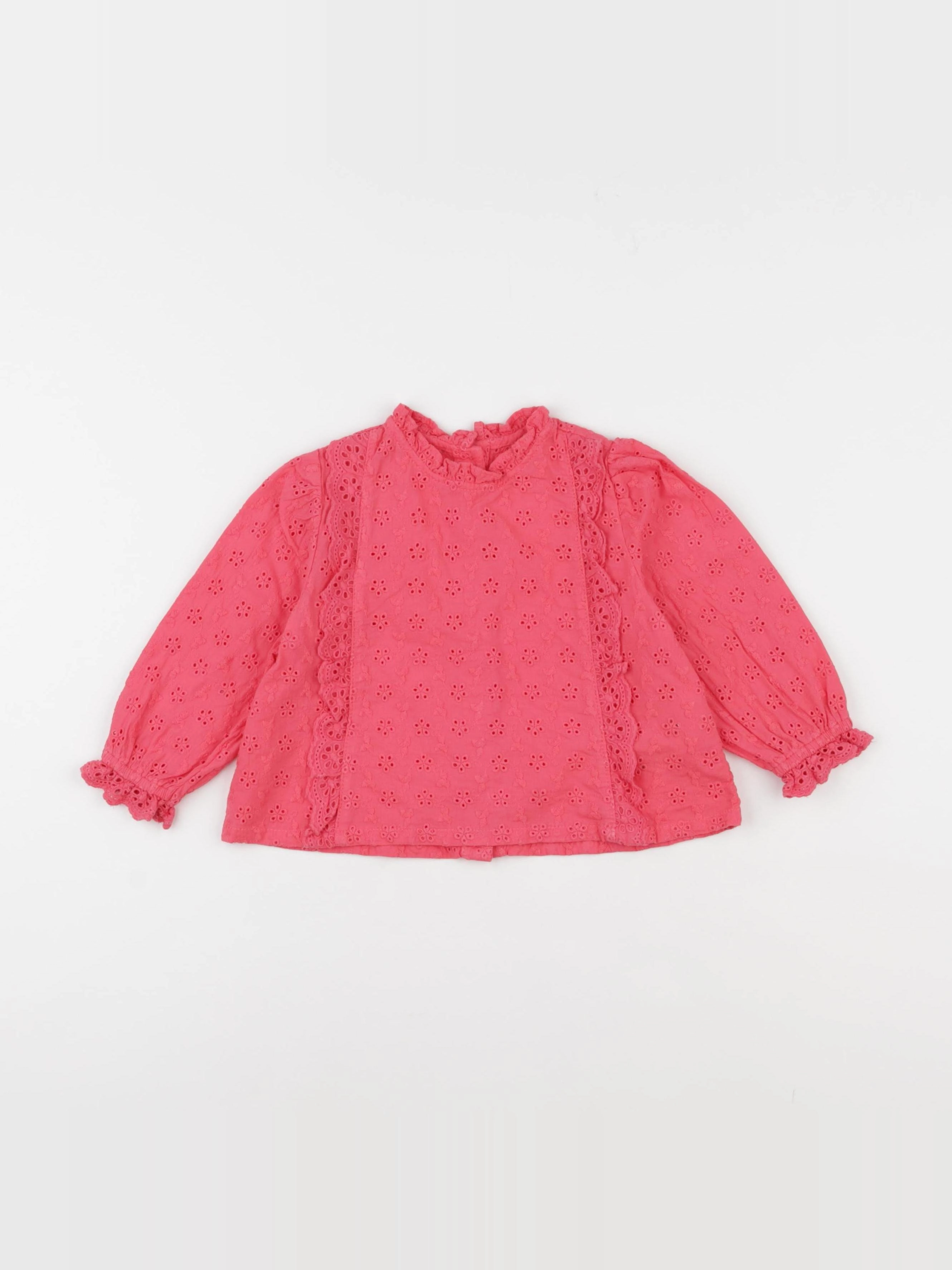 Vertbaudet - blouse rose - 18 mois