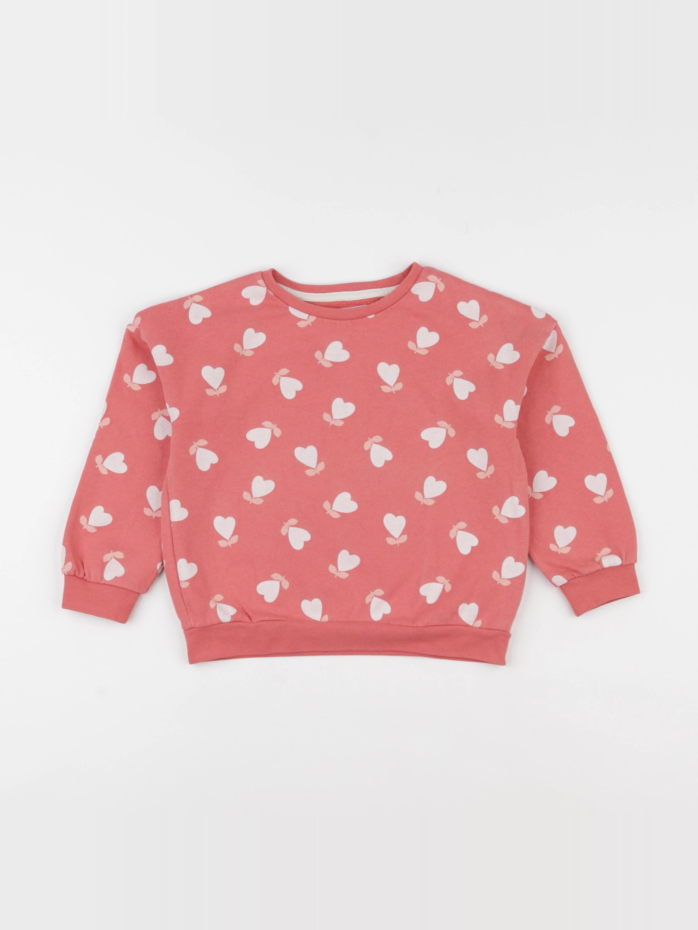 Vertbaudet - sweat rose - 4 ans