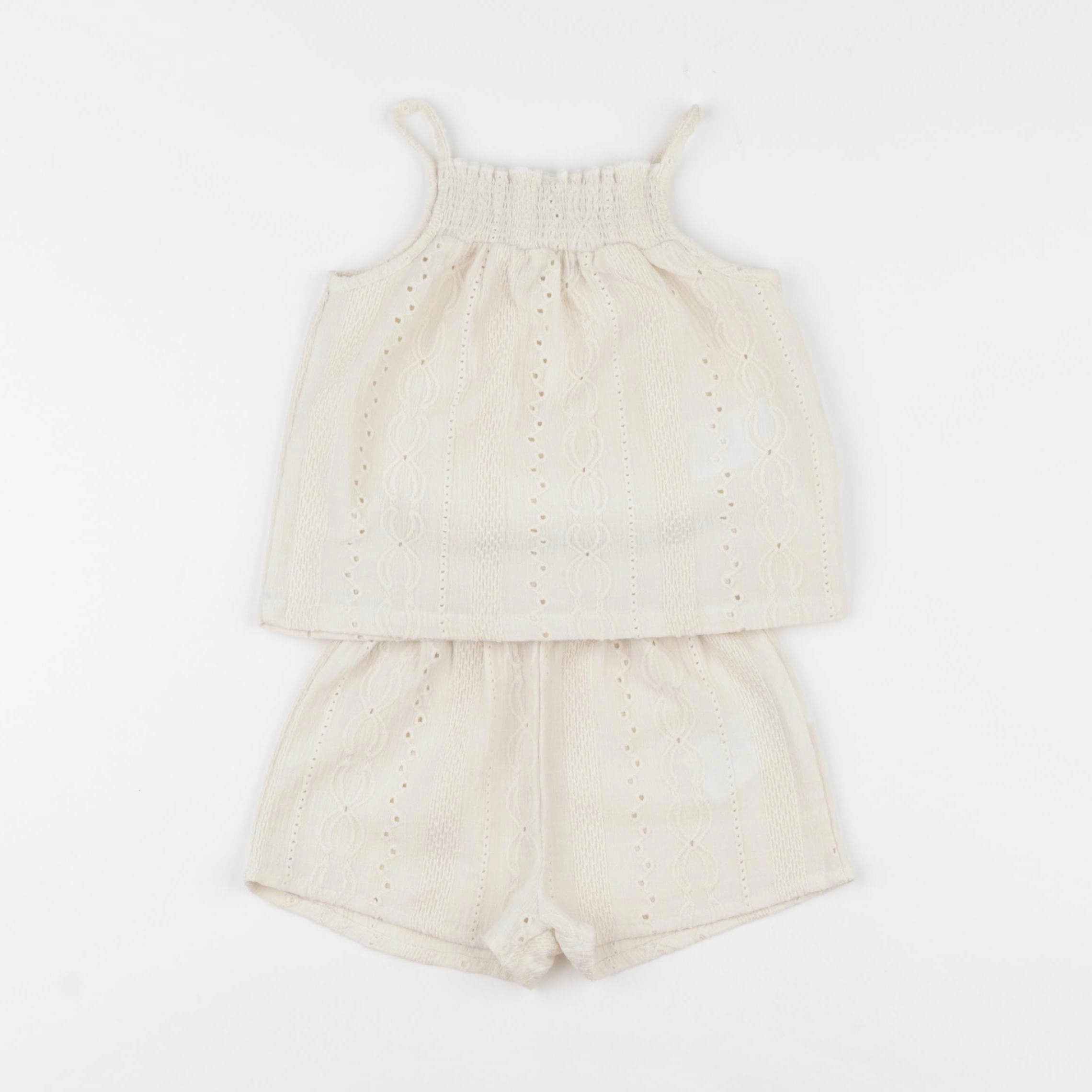 Vertbaudet - ensemble beige - 9 mois