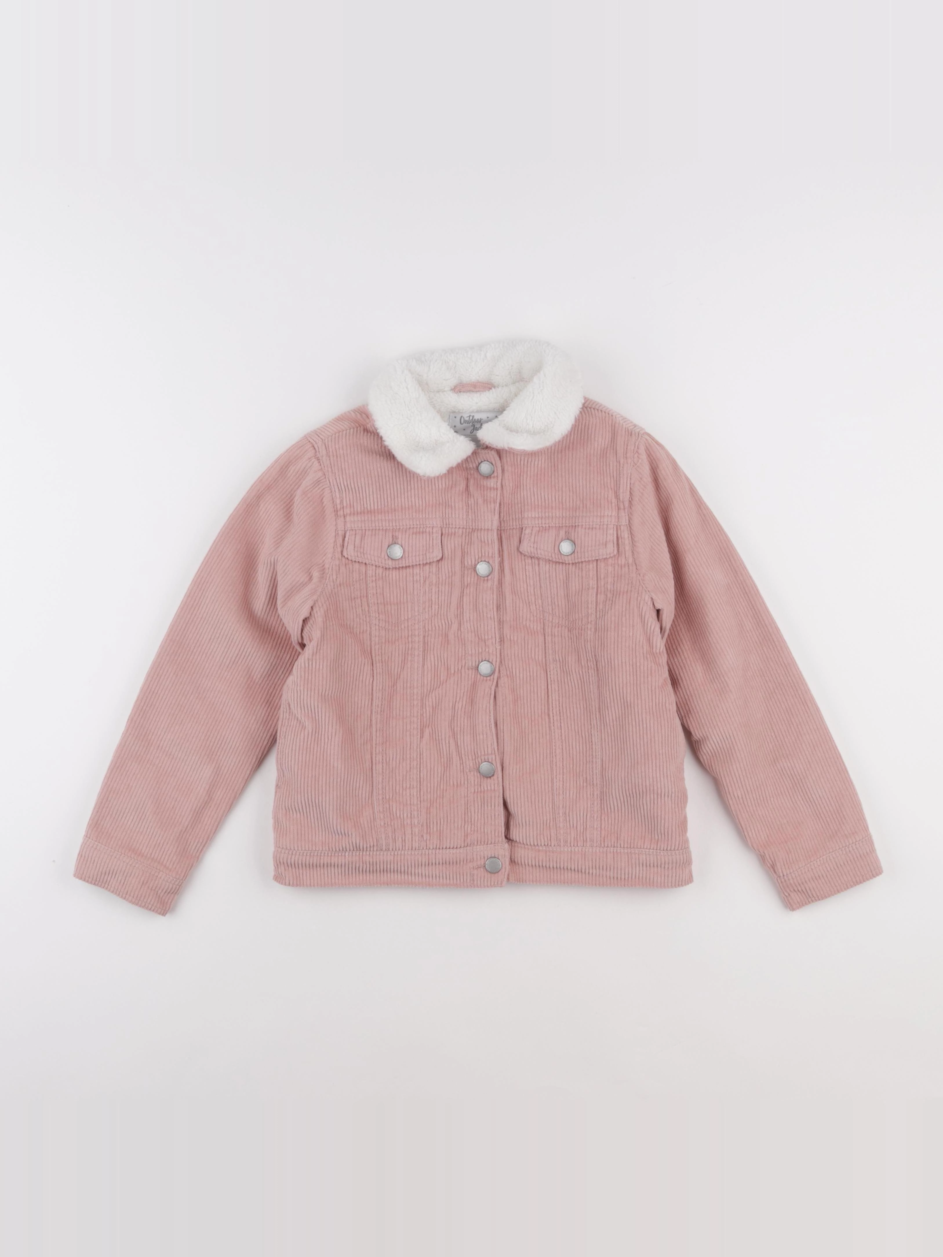 Vertbaudet - veste doublé rose - 8 ans