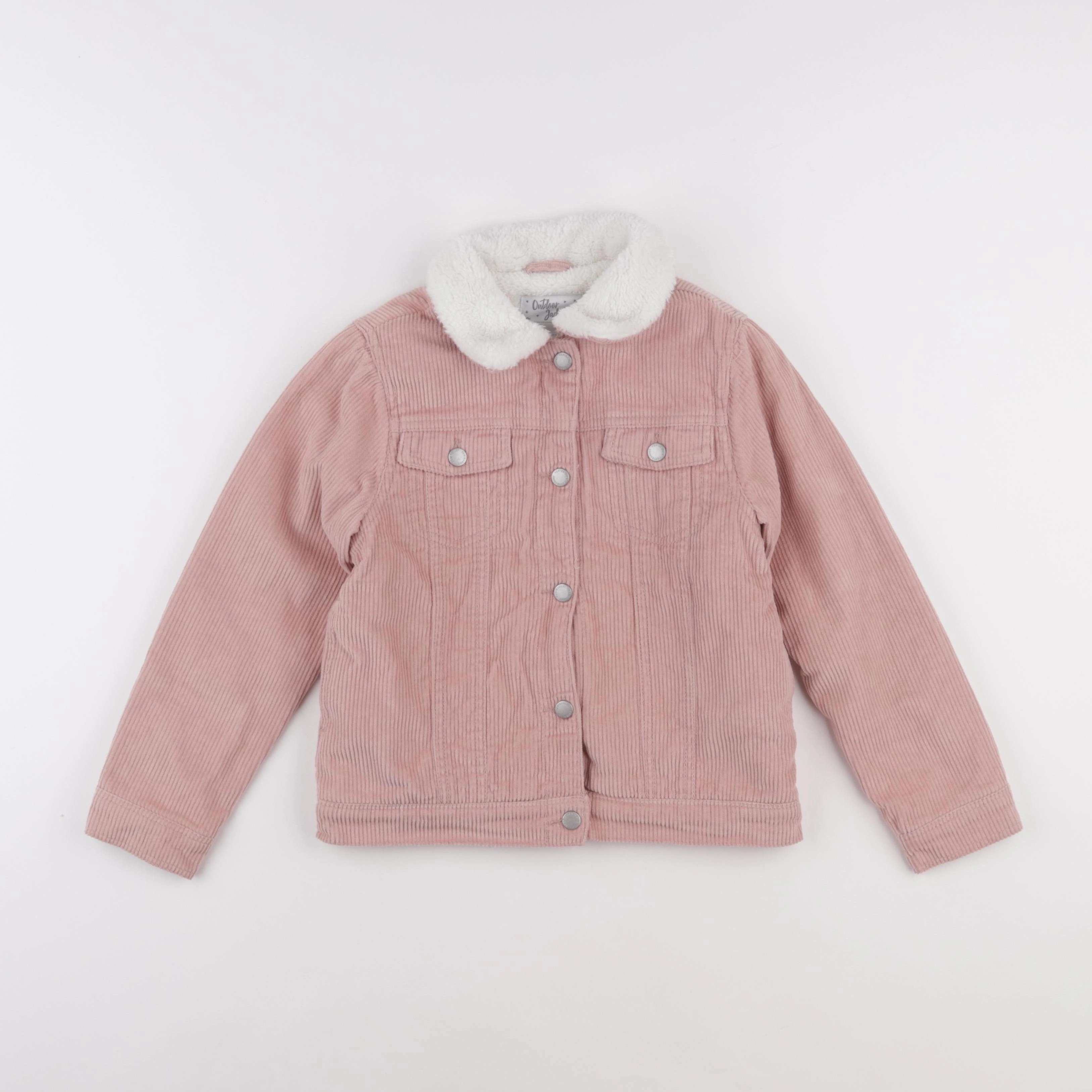 Vertbaudet - veste doublé rose - 8 ans
