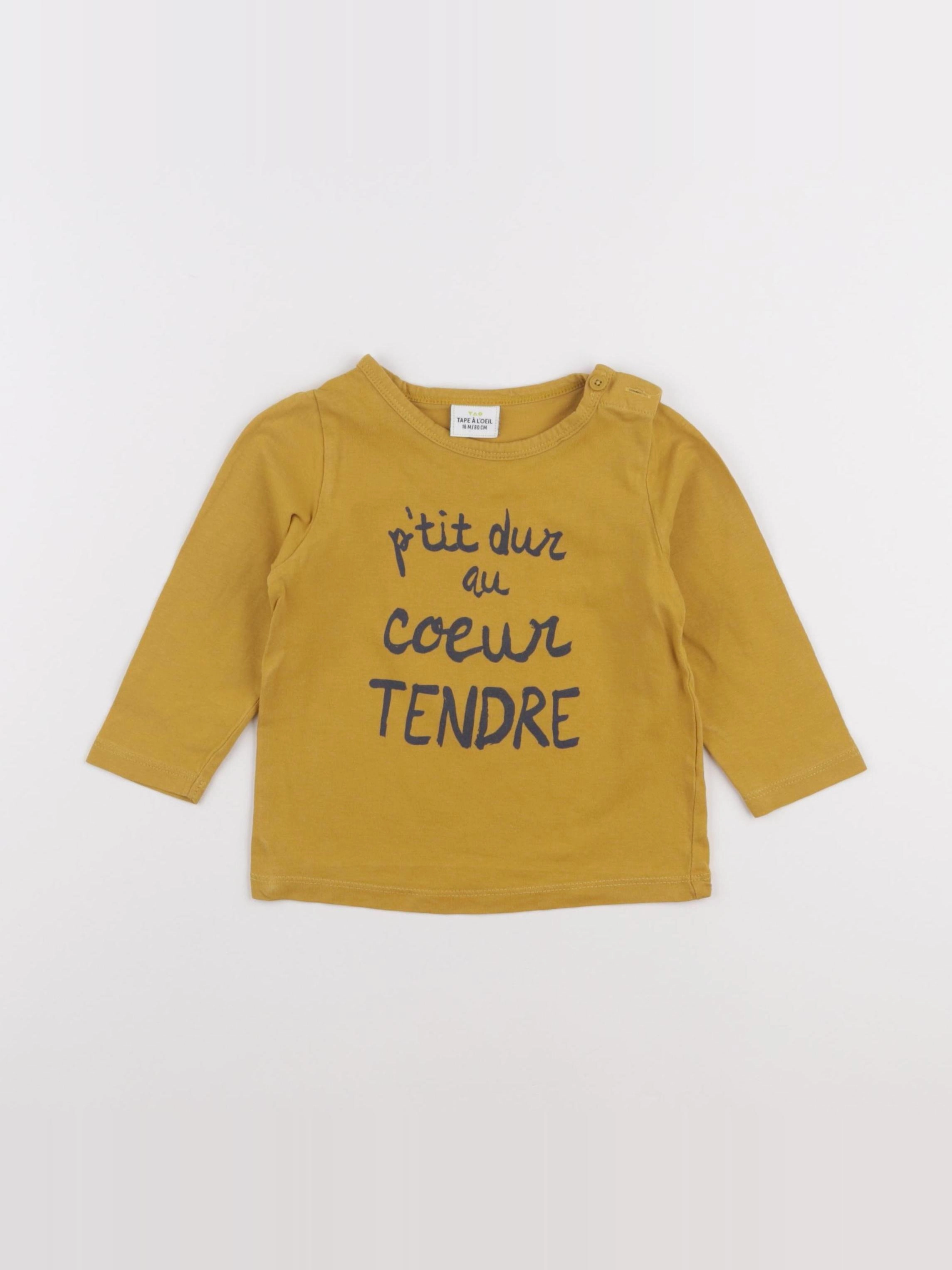 Tape à l'oeil - tee-shirt jaune - 18 mois