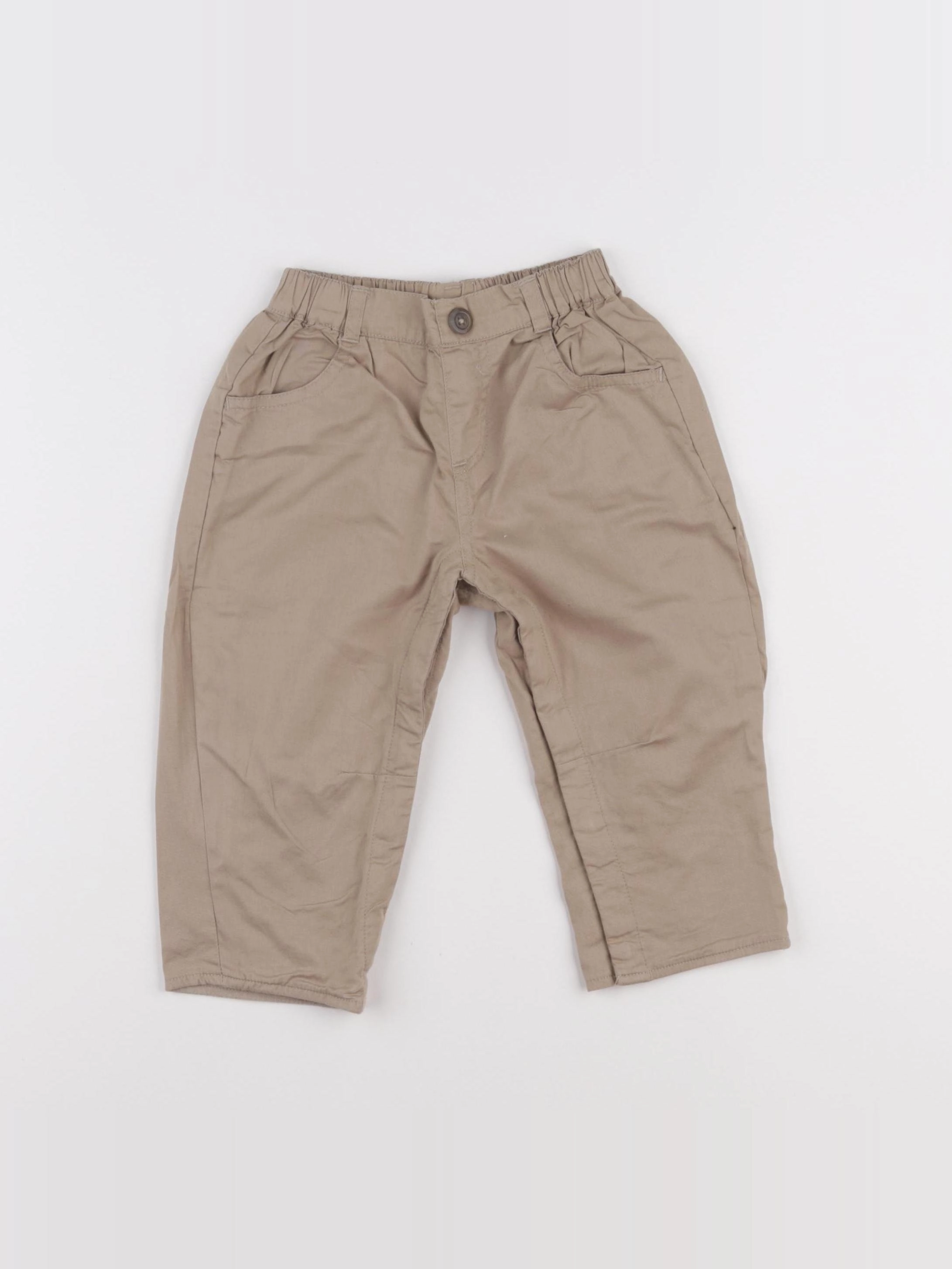 Vertbaudet - pantalon marron - 18 mois